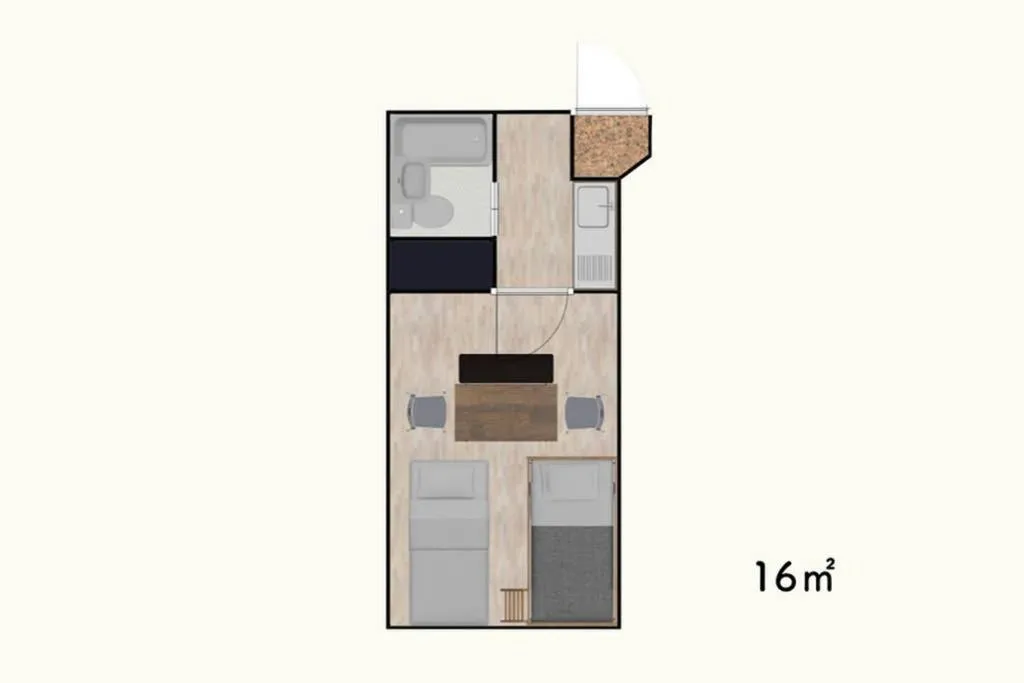 Floor plan in Joinus Ise Apartment by Tranova