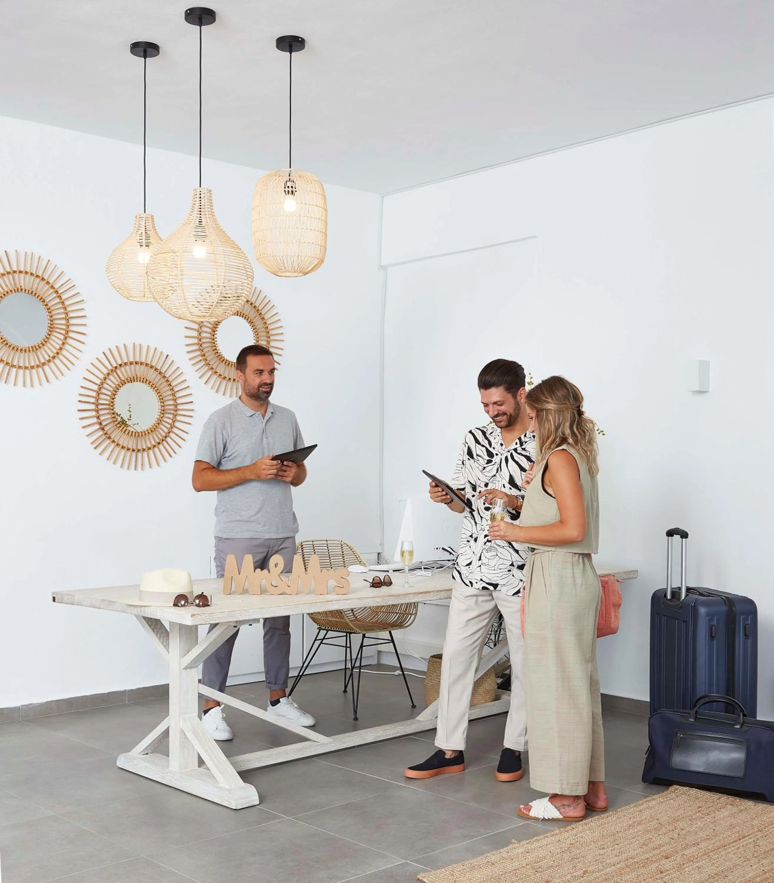 Lobby or reception in Mr and Mrs White Oia - Santorini