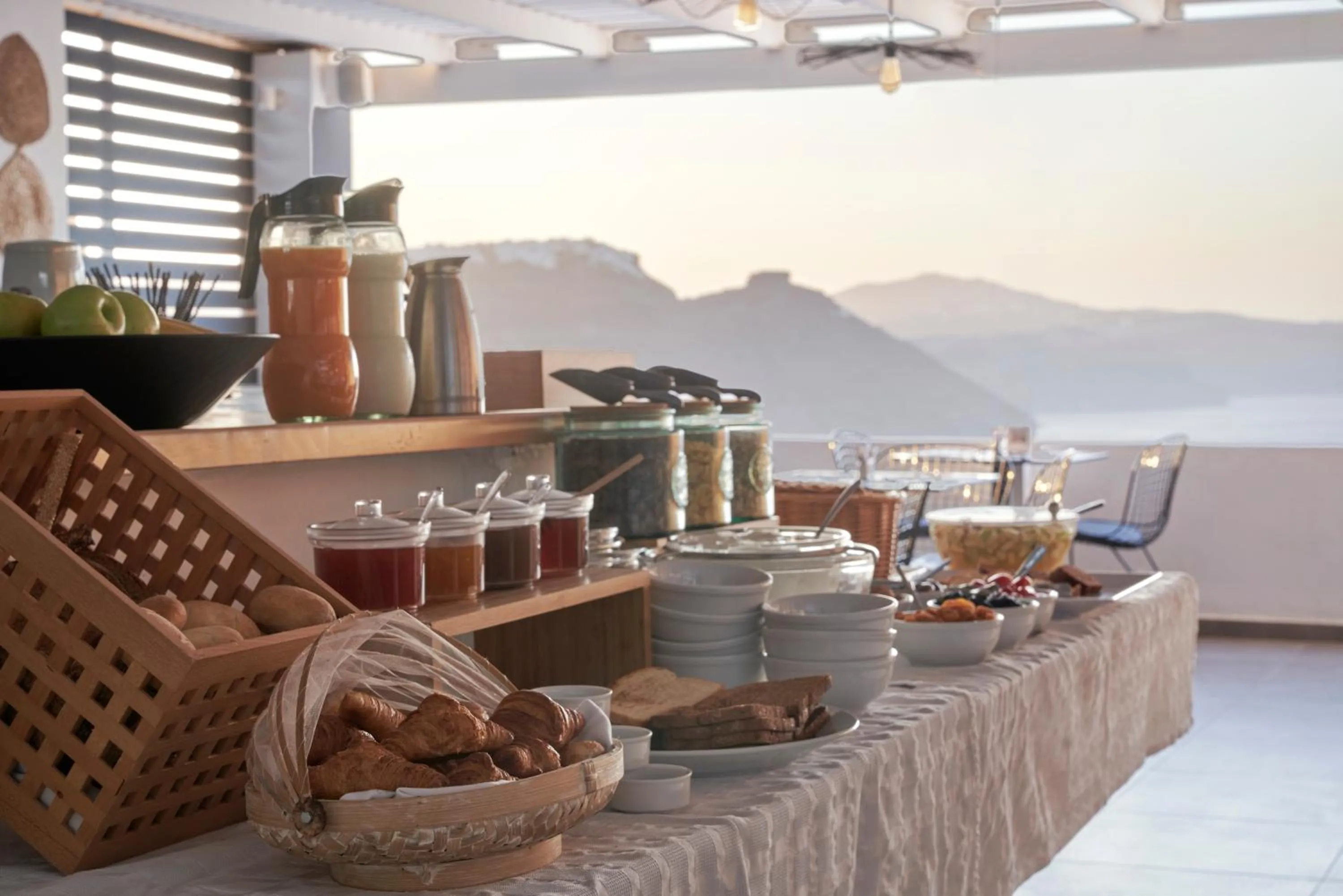 Buffet breakfast in Mr and Mrs White Oia - Santorini