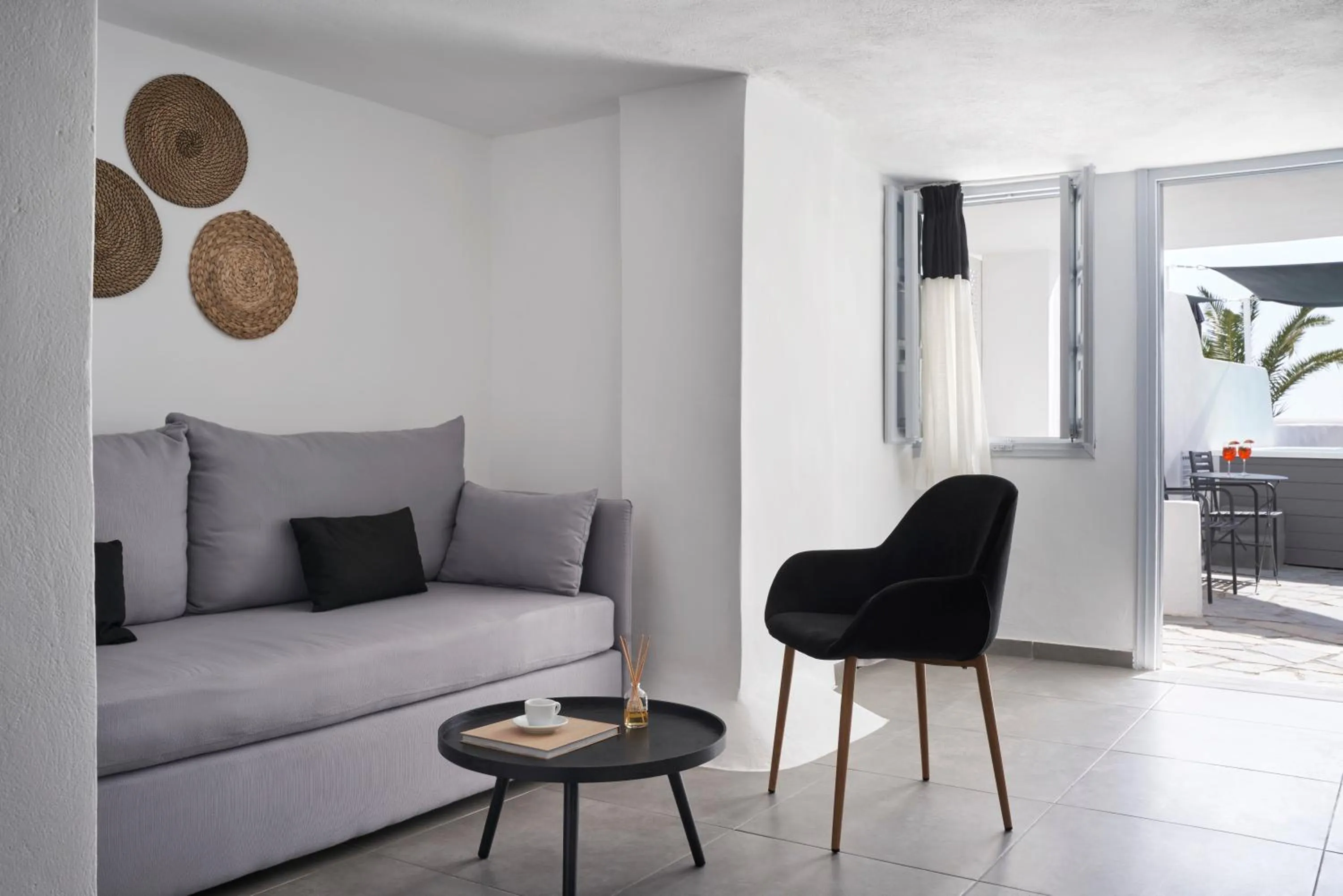 Seating area in Mr and Mrs White Oia - Santorini