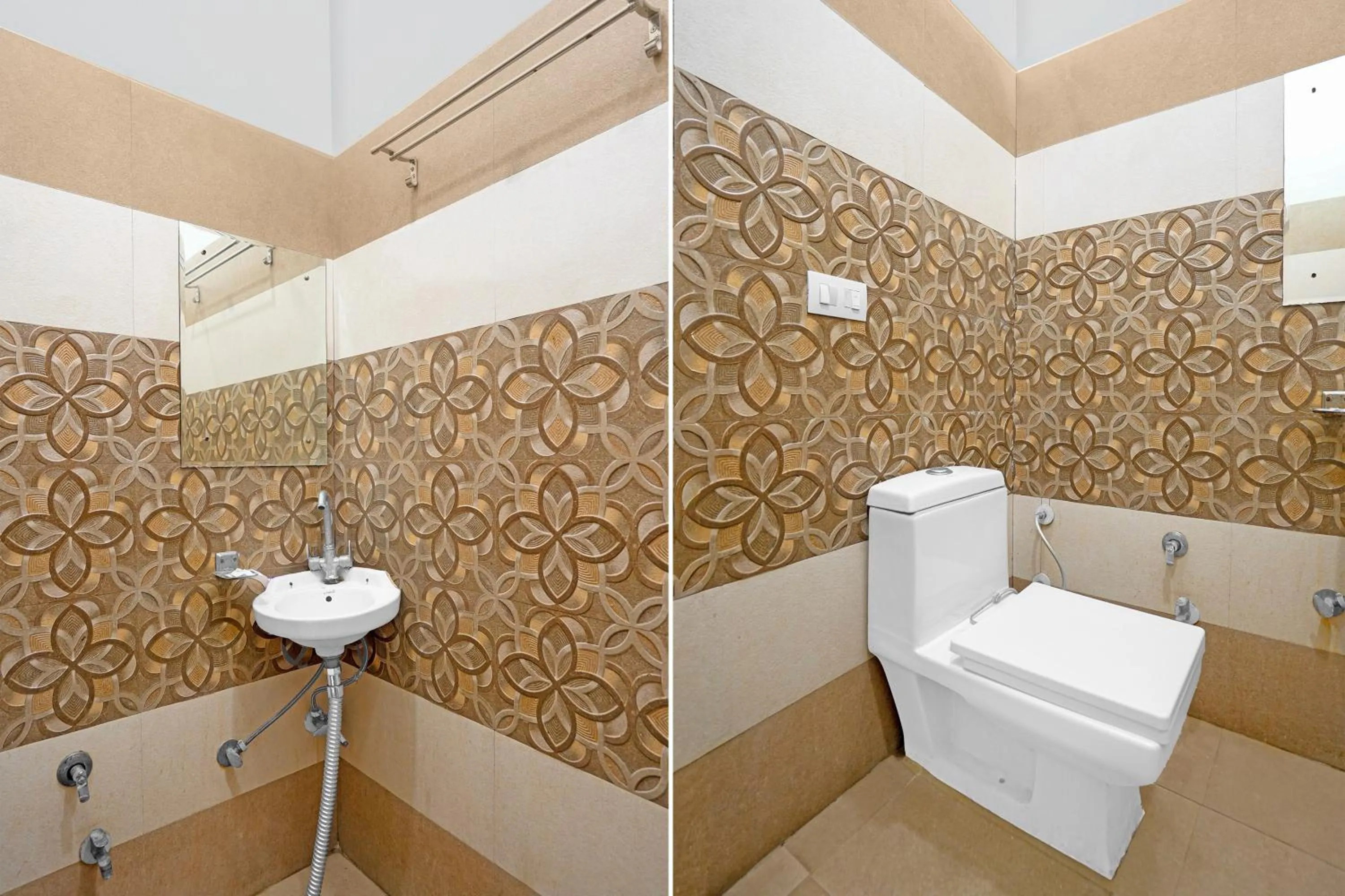 Bathroom in Hotel O Silver Arc Mall Ludhiana Formerly White Solitaire