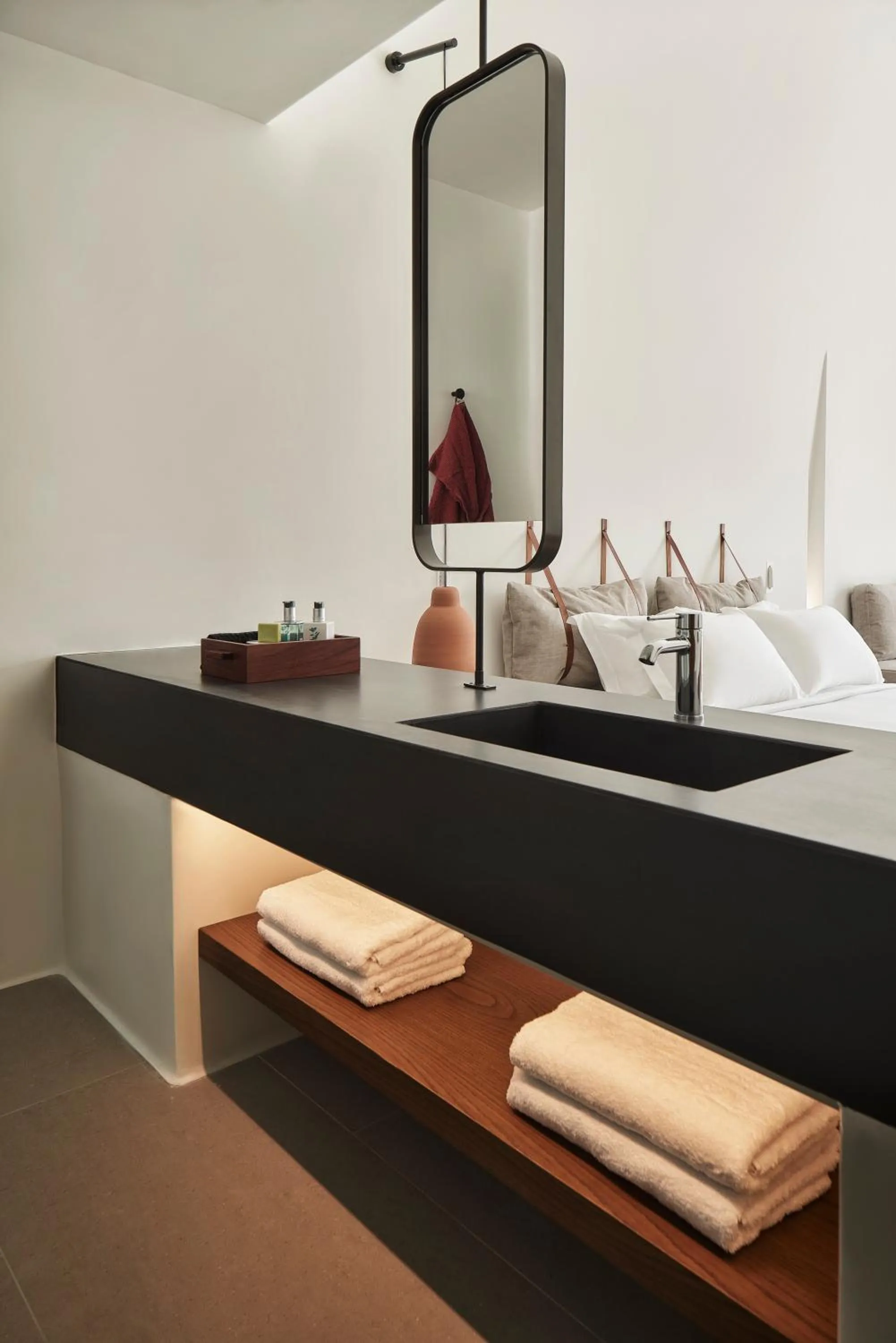 Bathroom, Bed in Orama Hotel & Spa