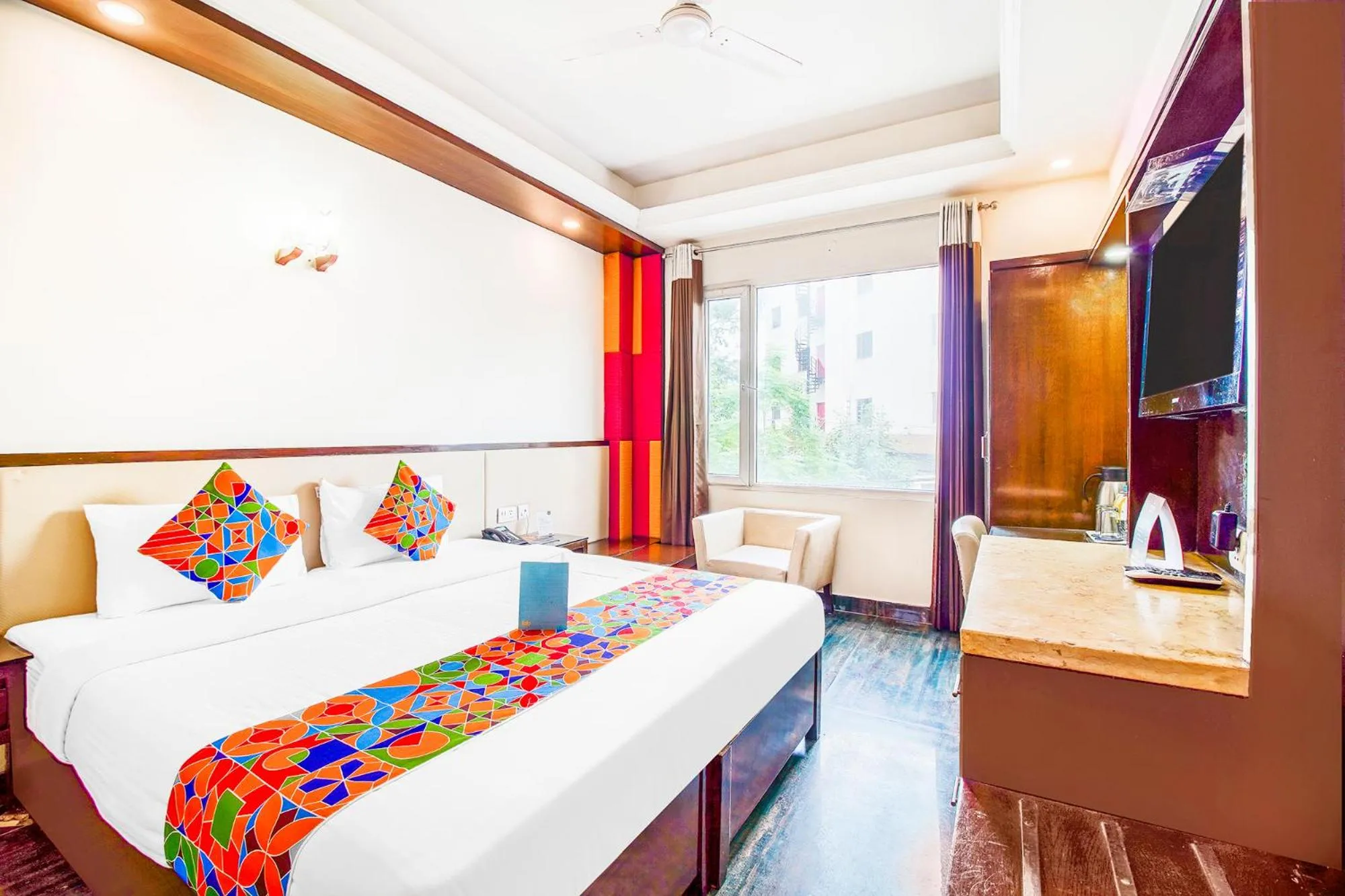 Bed in FabHotel Marble Arch Karol Bagh
