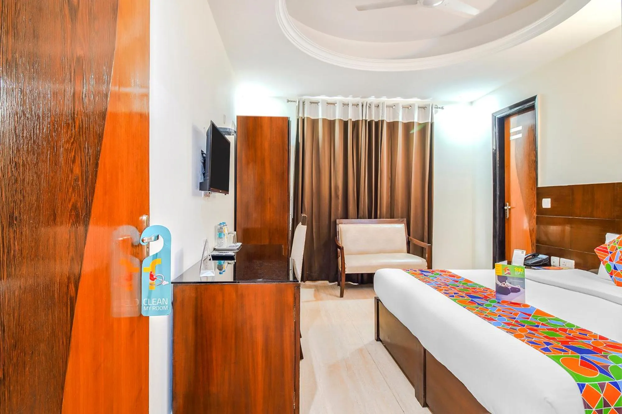 Bed in FabHotel Marble Arch Karol Bagh