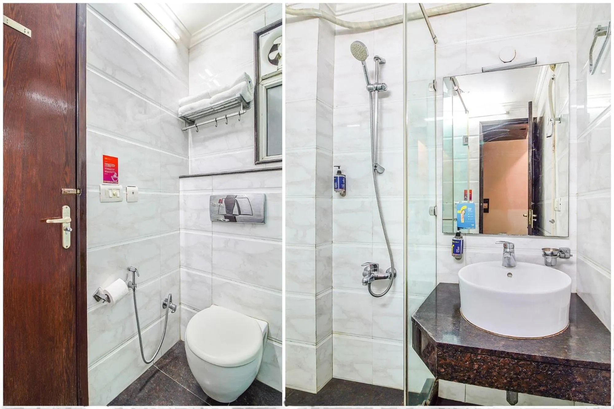 Bathroom in FabHotel Marble Arch Karol Bagh