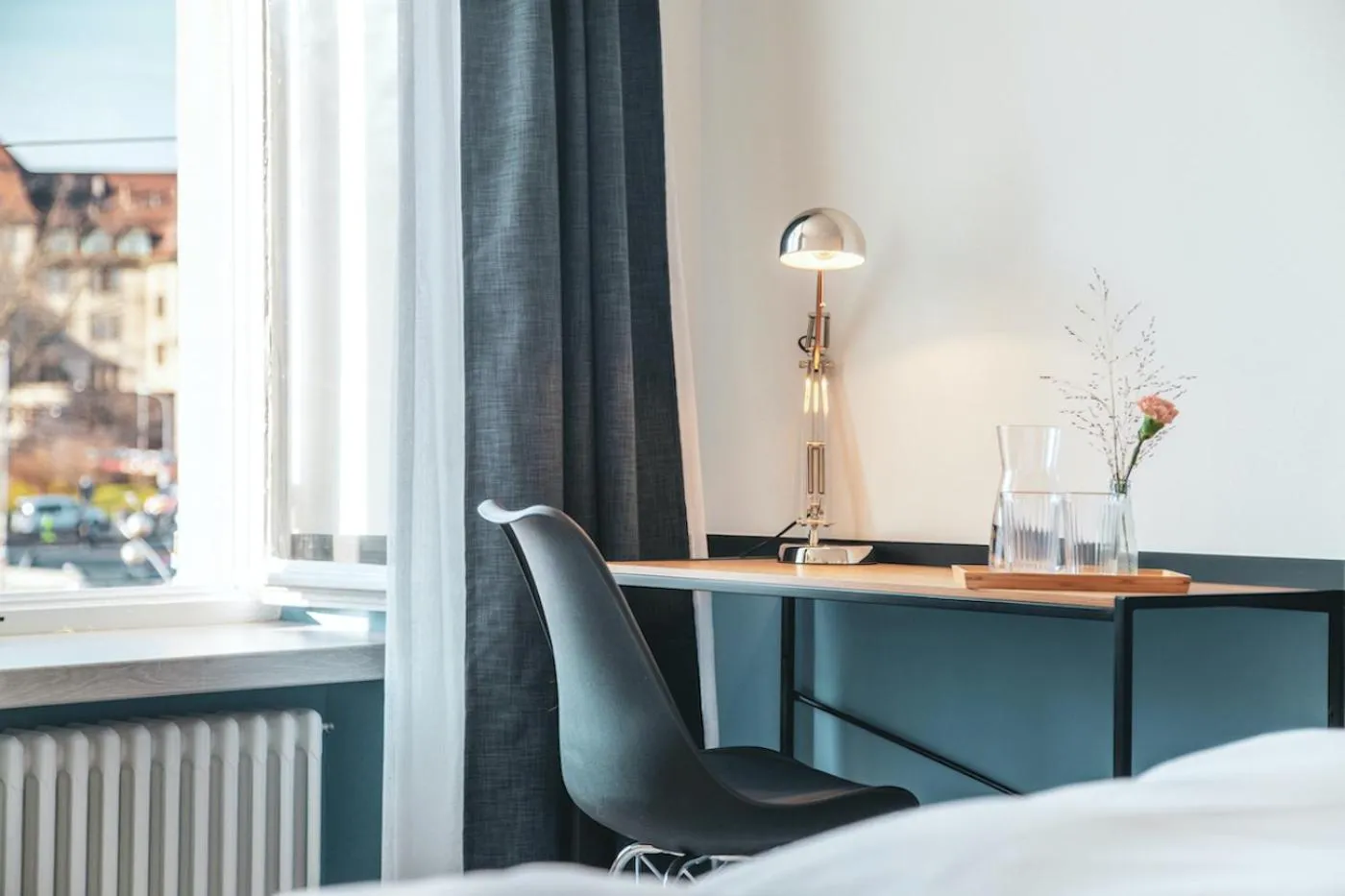 Photo of the whole room, Bed in Pop Up Hotel Krone Zürich