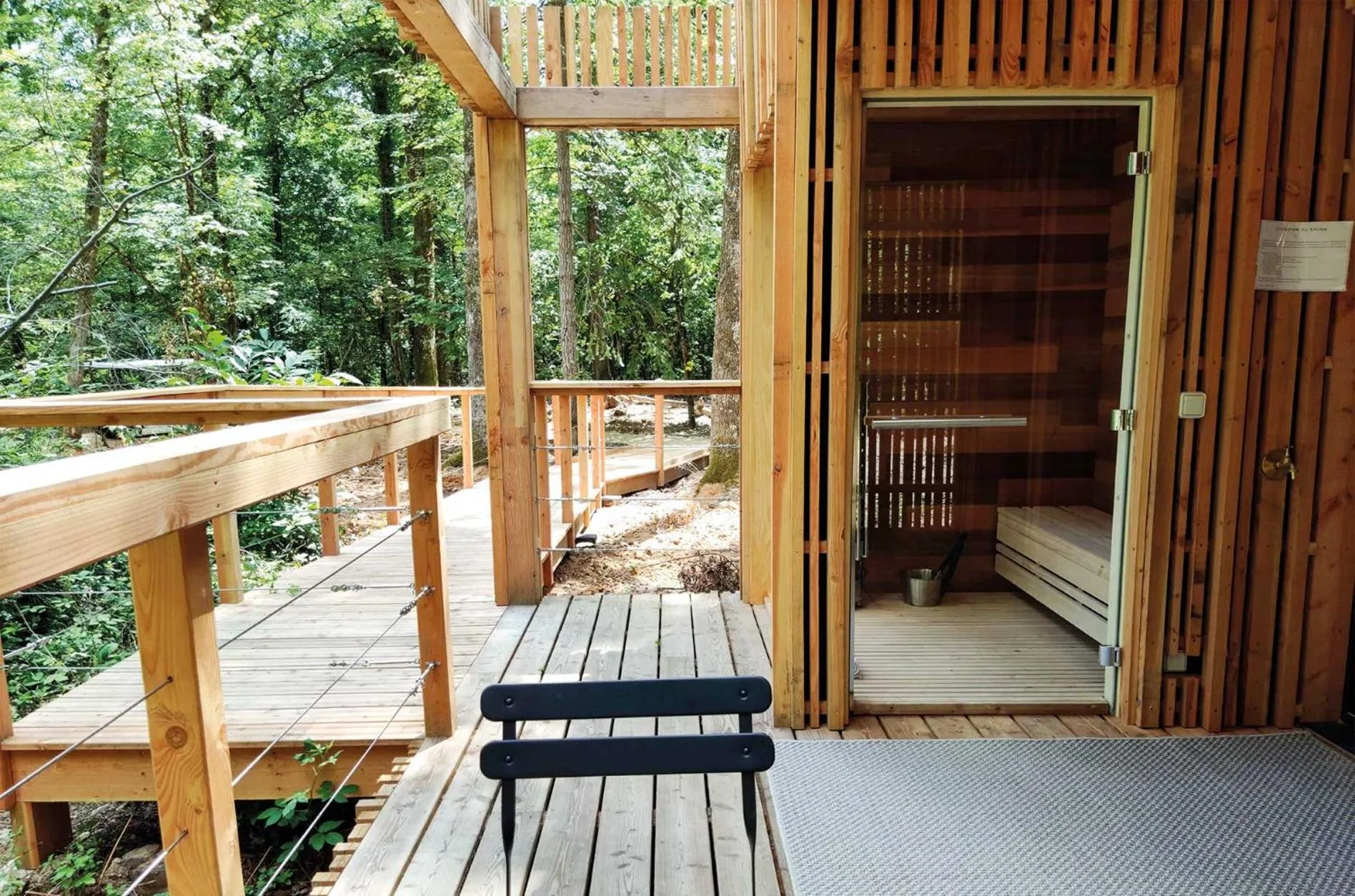 Patio in Loire Valley Lodges - Hotel