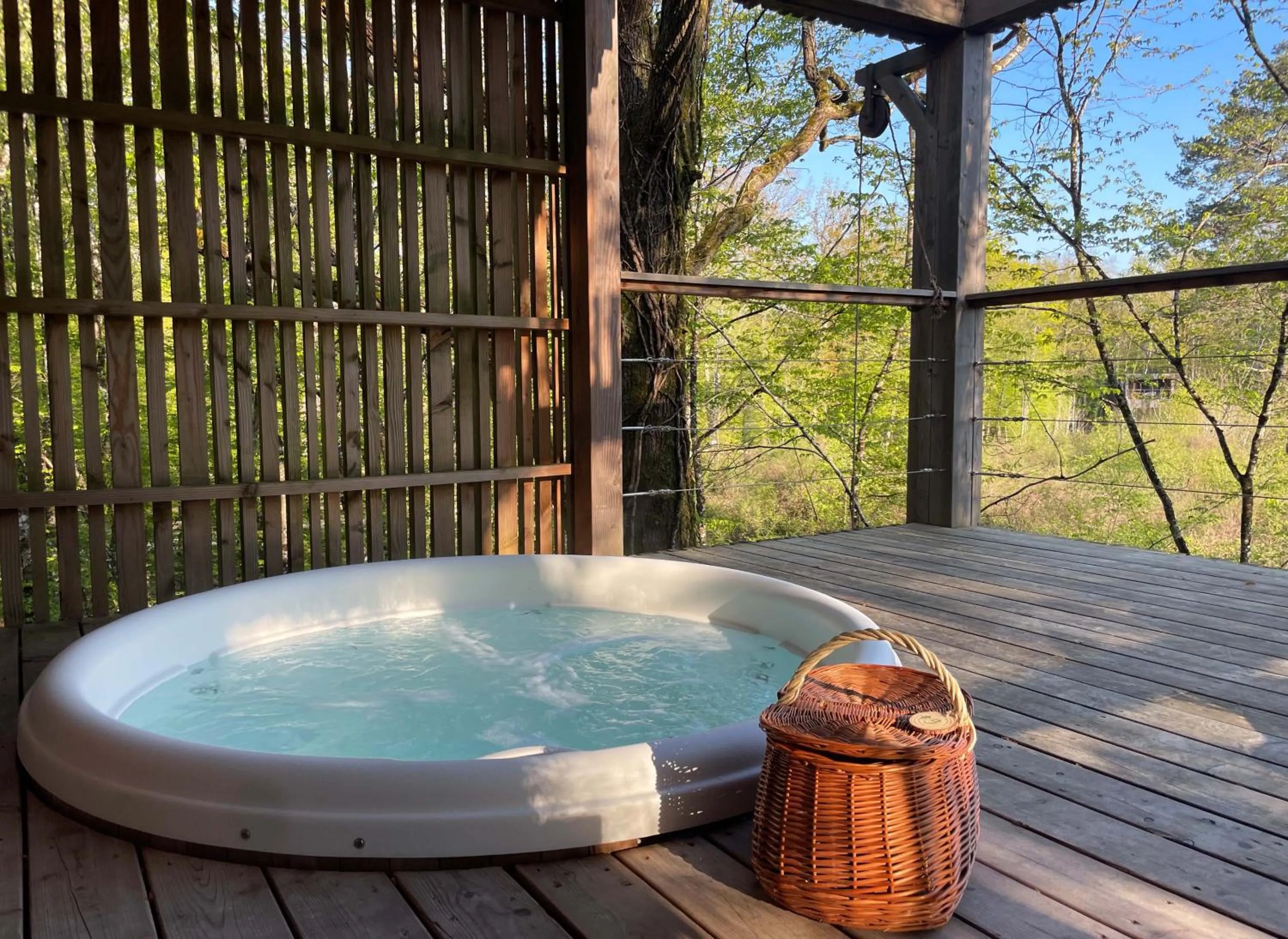 Patio in Loire Valley Lodges - Hotel