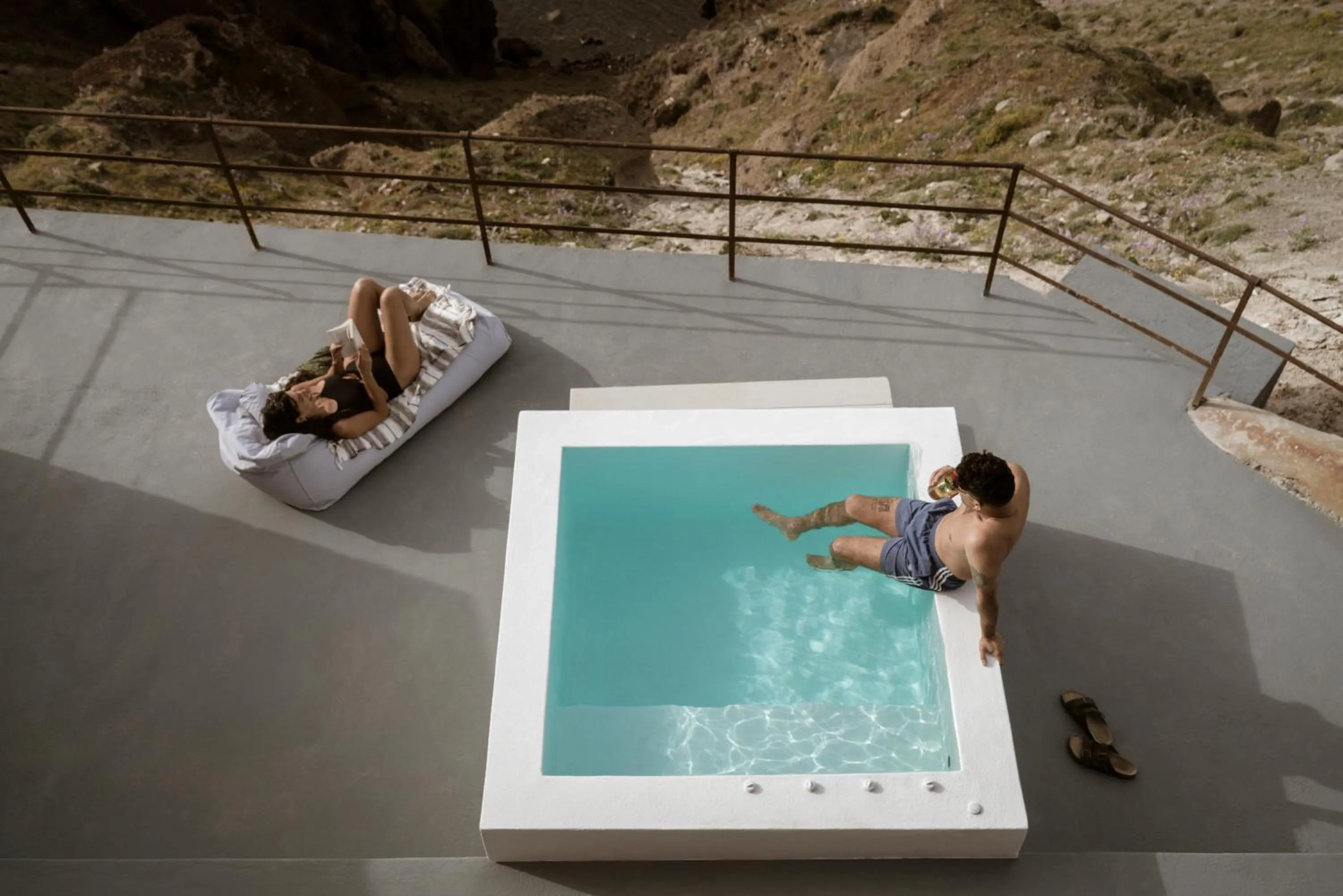 Hot Tub in Coco-Mat Hotel Santorini