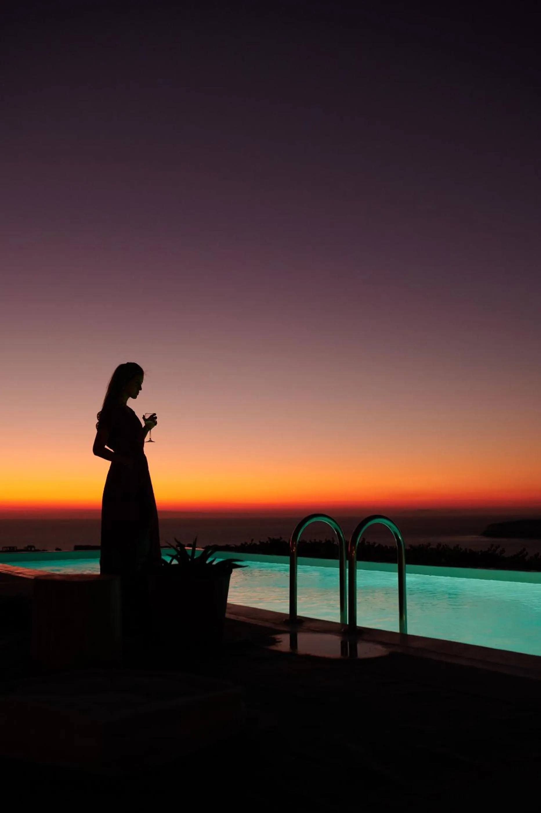 Swimming pool in Coco-Mat Hotel Santorini