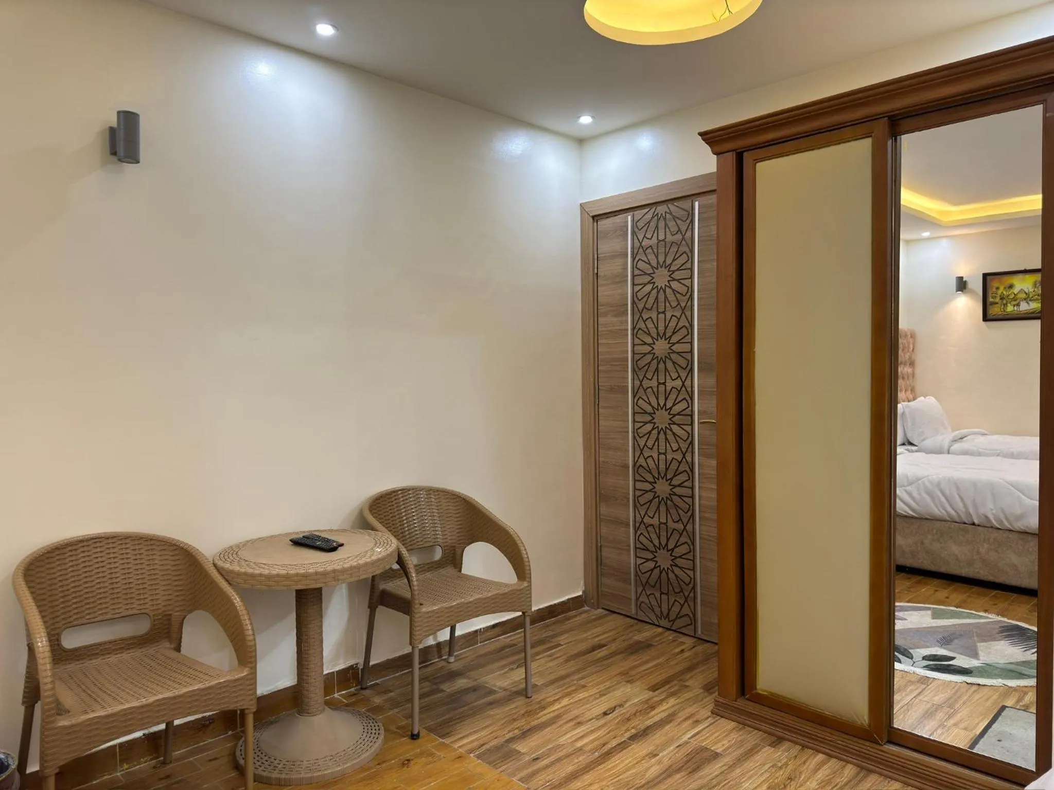 Seating area, Bed in Pyramids Gardens Hotel