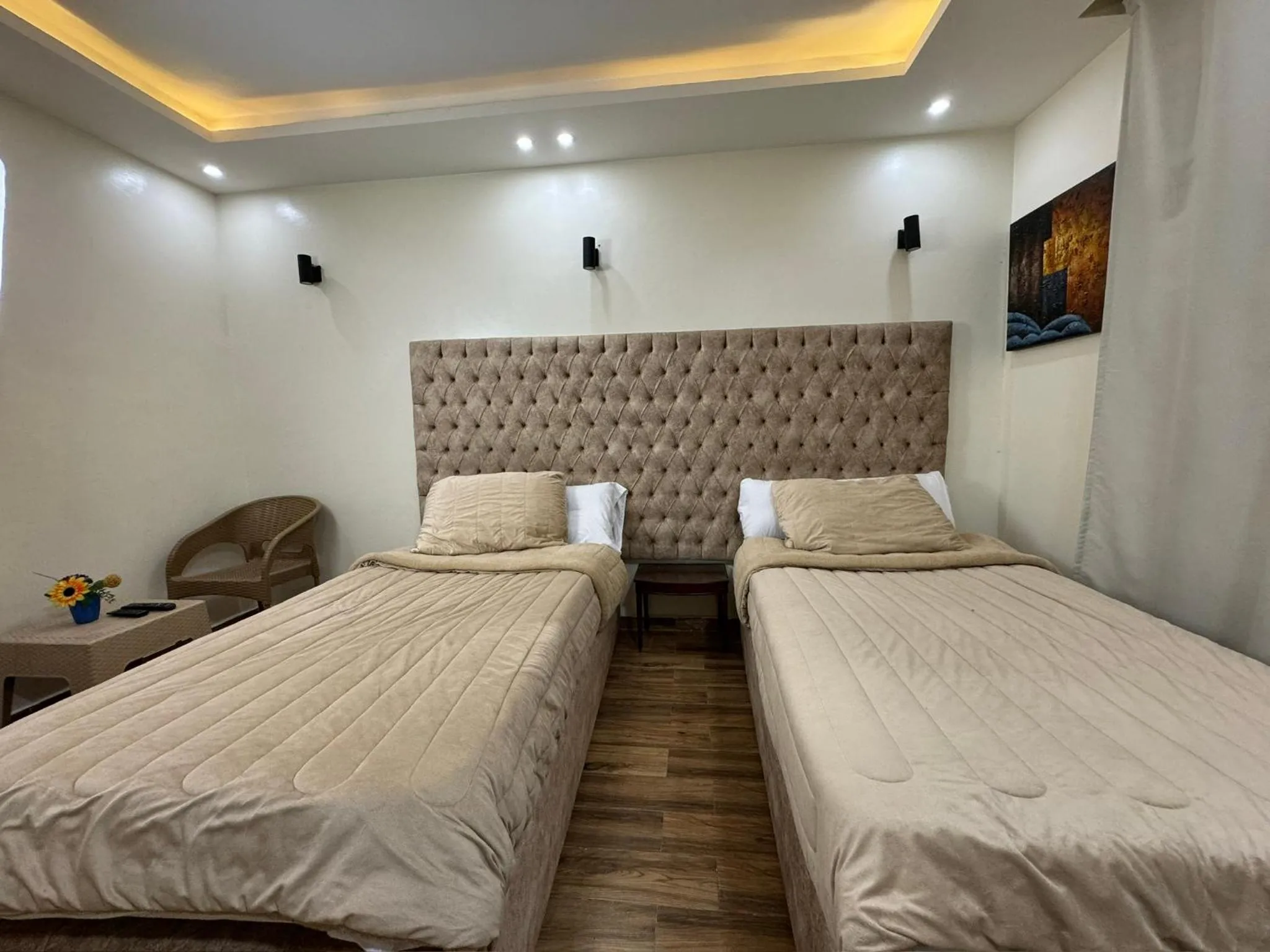 Bed in Pyramids Gardens Hotel