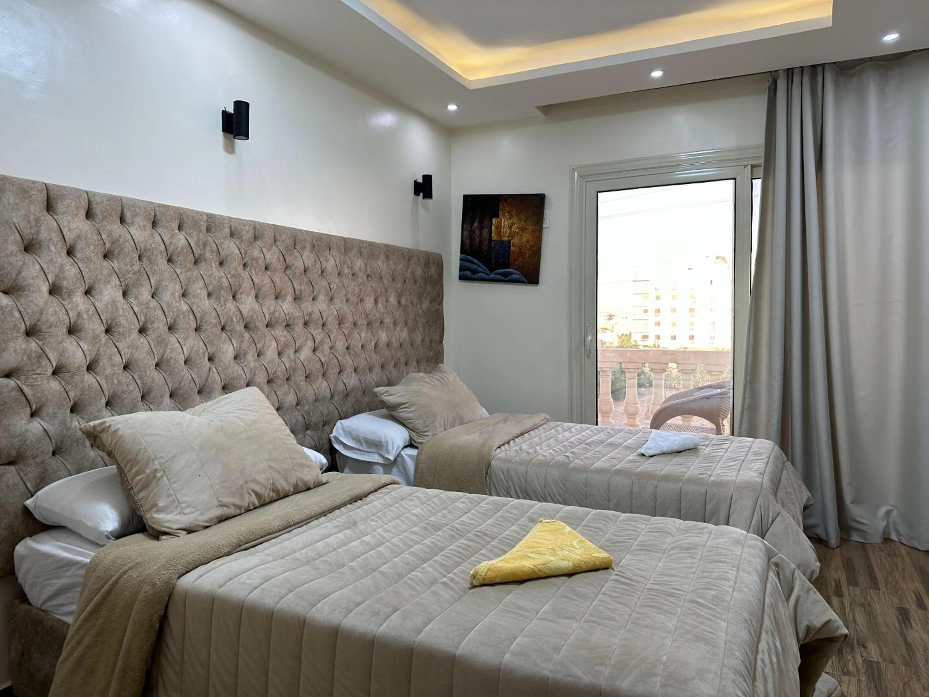 Bed in Pyramids Gardens Hotel