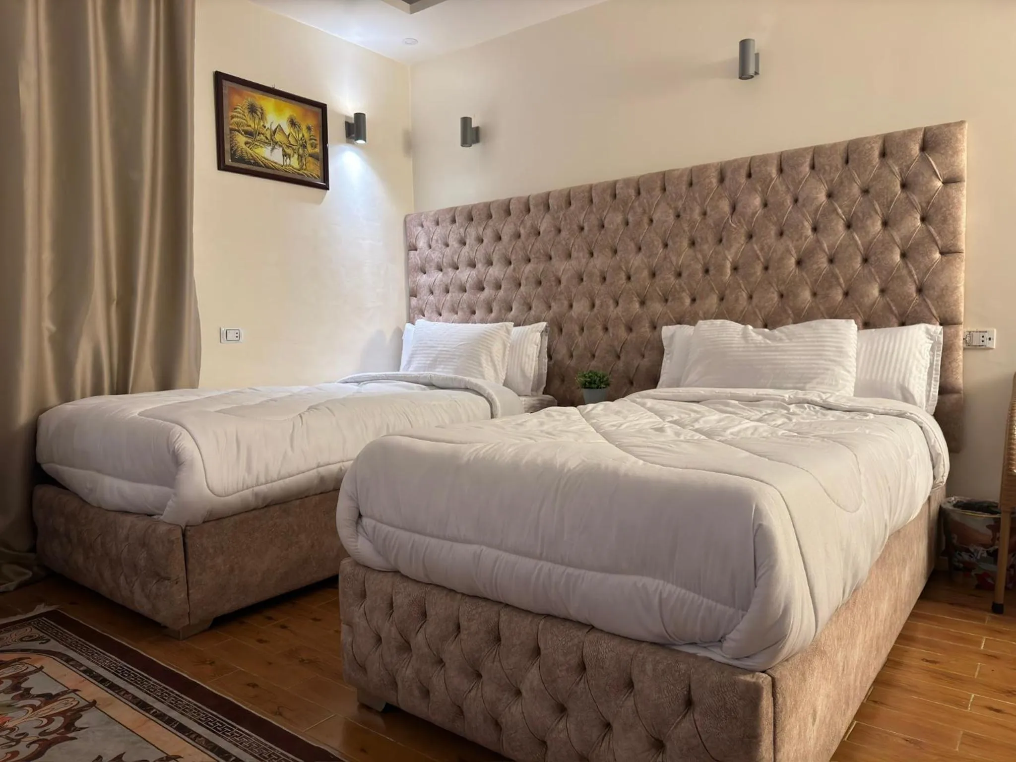 Bed in Pyramids Gardens Hotel