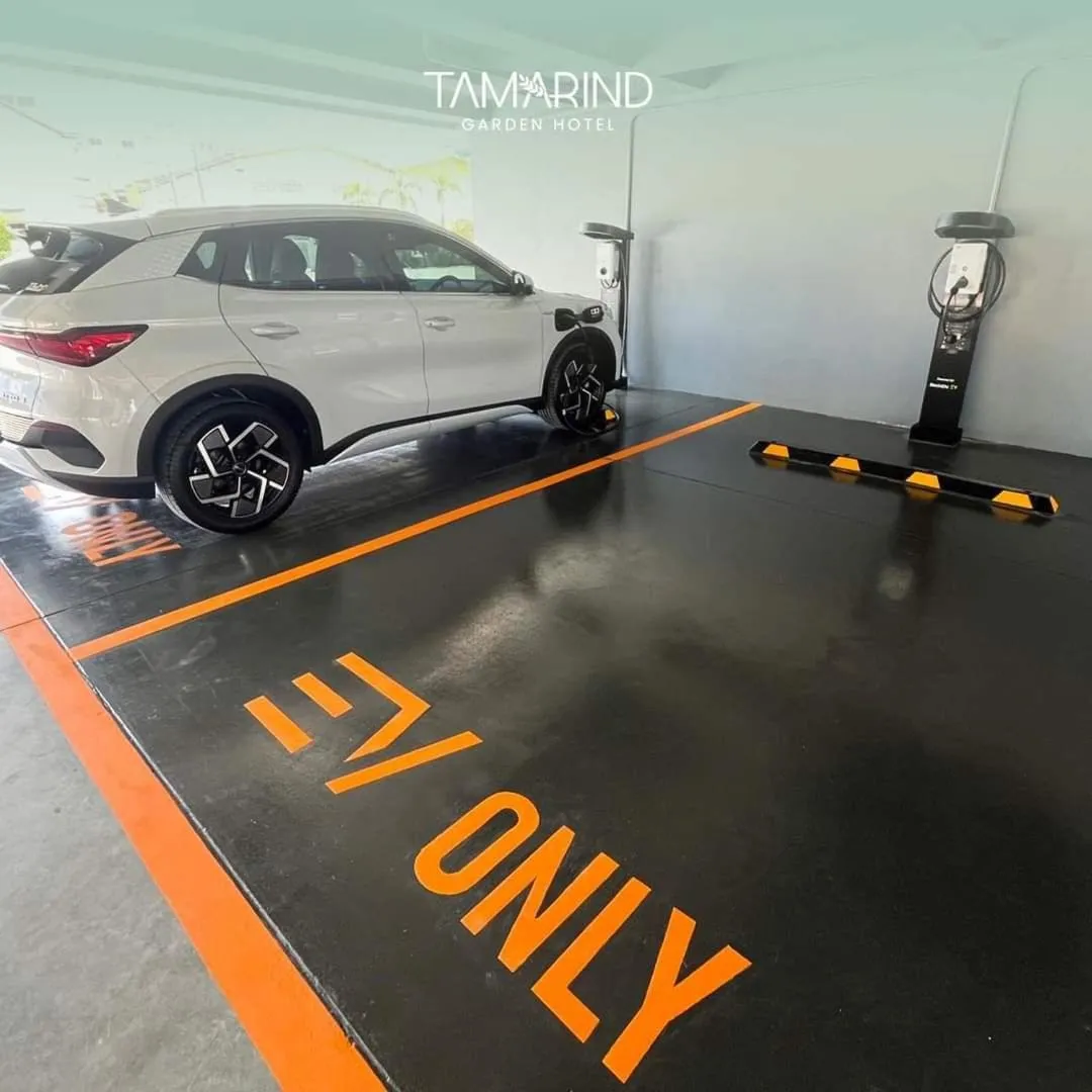 Text overlay in Tamarind Garden Hotel