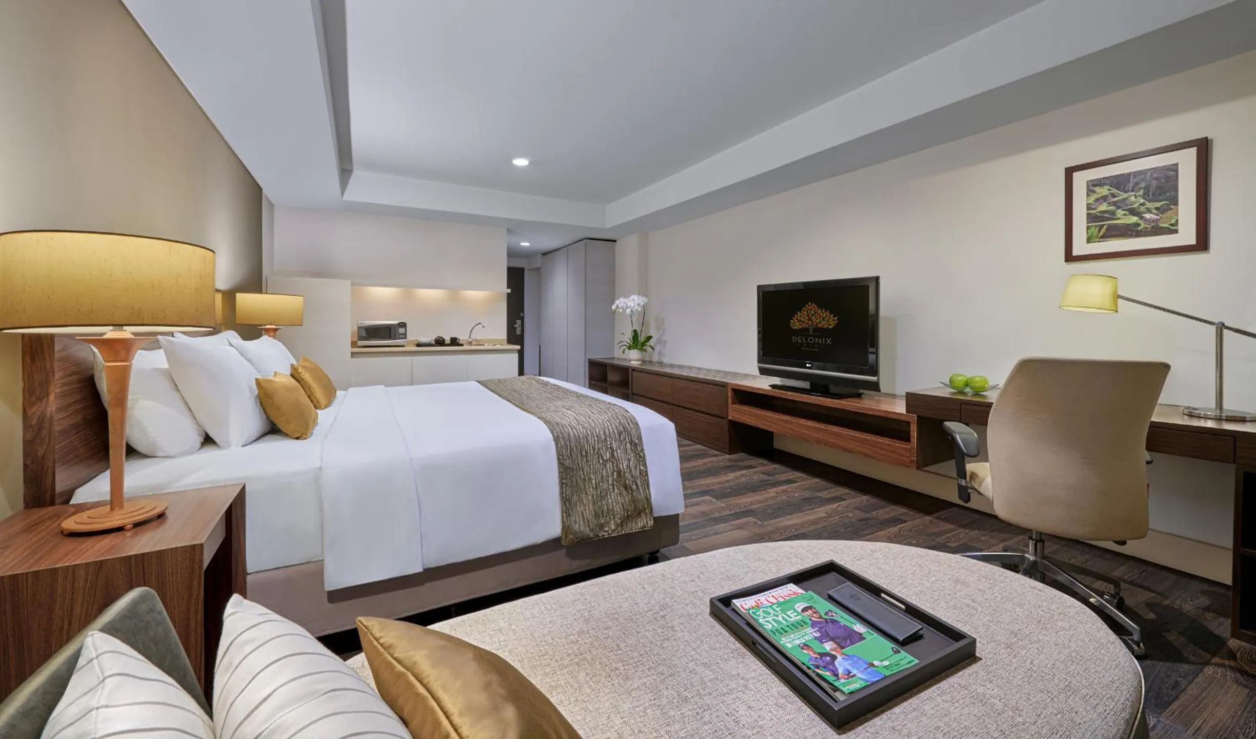 Bed in Delonix Hotel Karawang