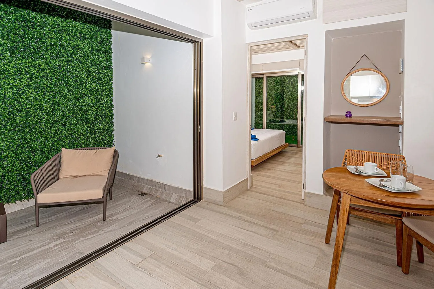 Balcony/Terrace, Bed in MAYAN MONK Suites