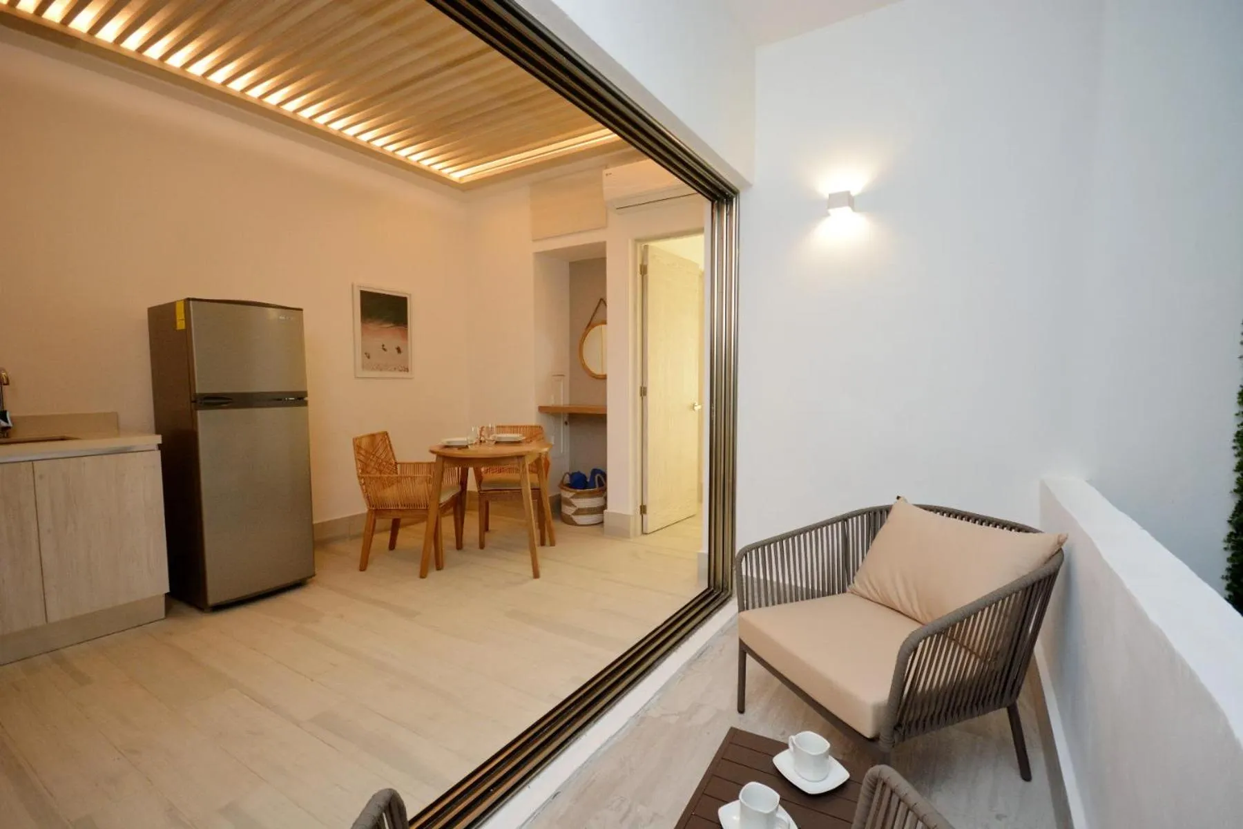 Living room in MAYAN MONK Suites