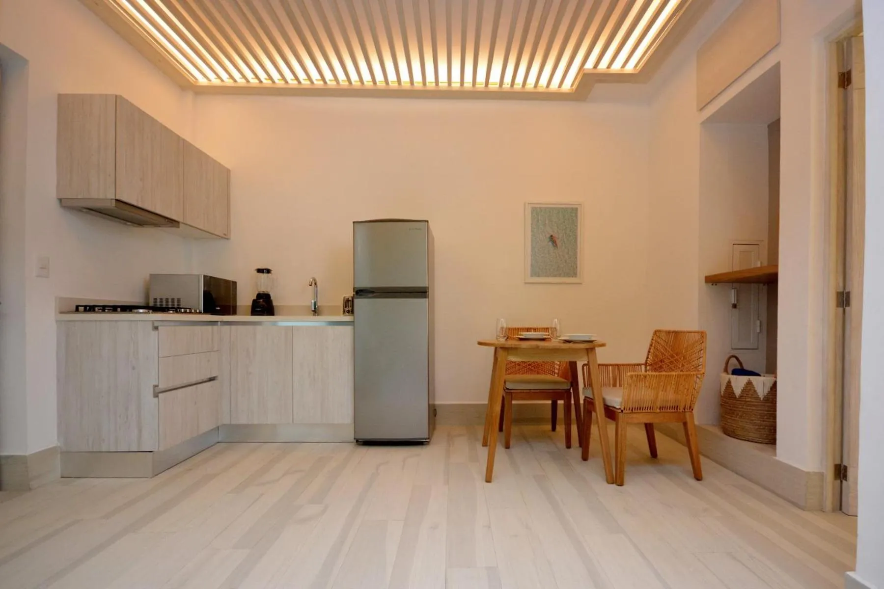 Kitchen or kitchenette in MAYAN MONK Suites