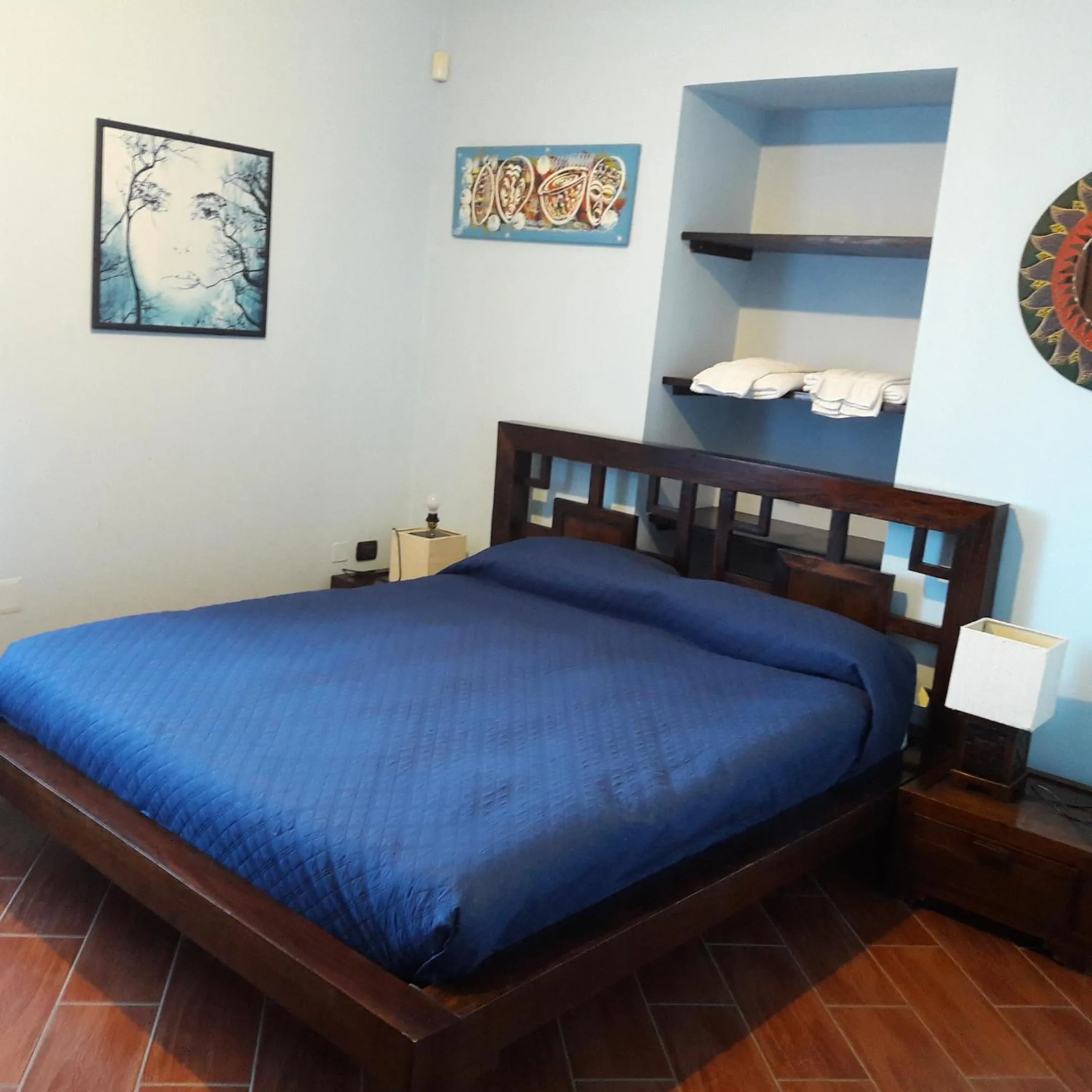 Bed in Palazzo Conforti Tree House Resort