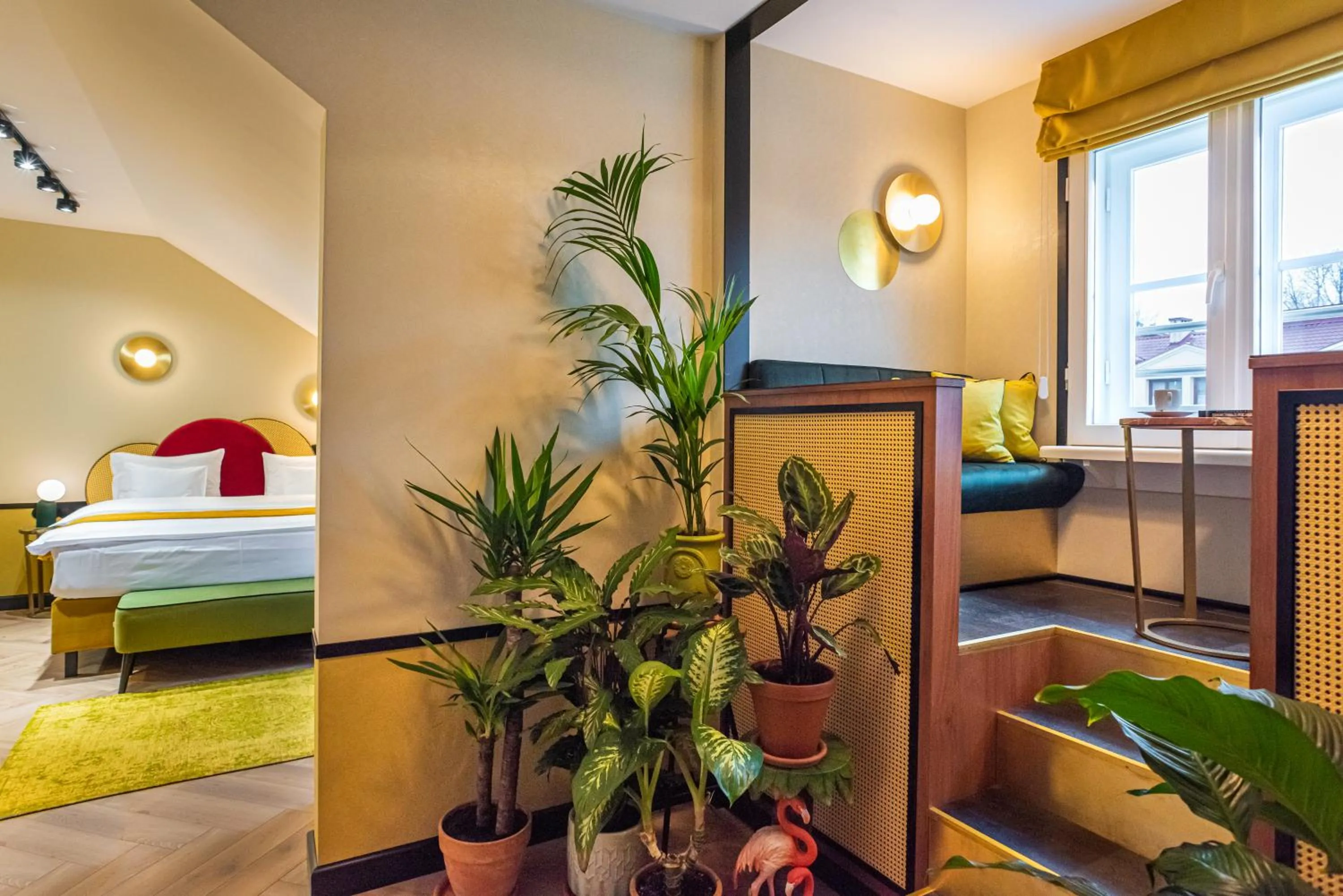 Seating area in SleepWell Boutique Apartments