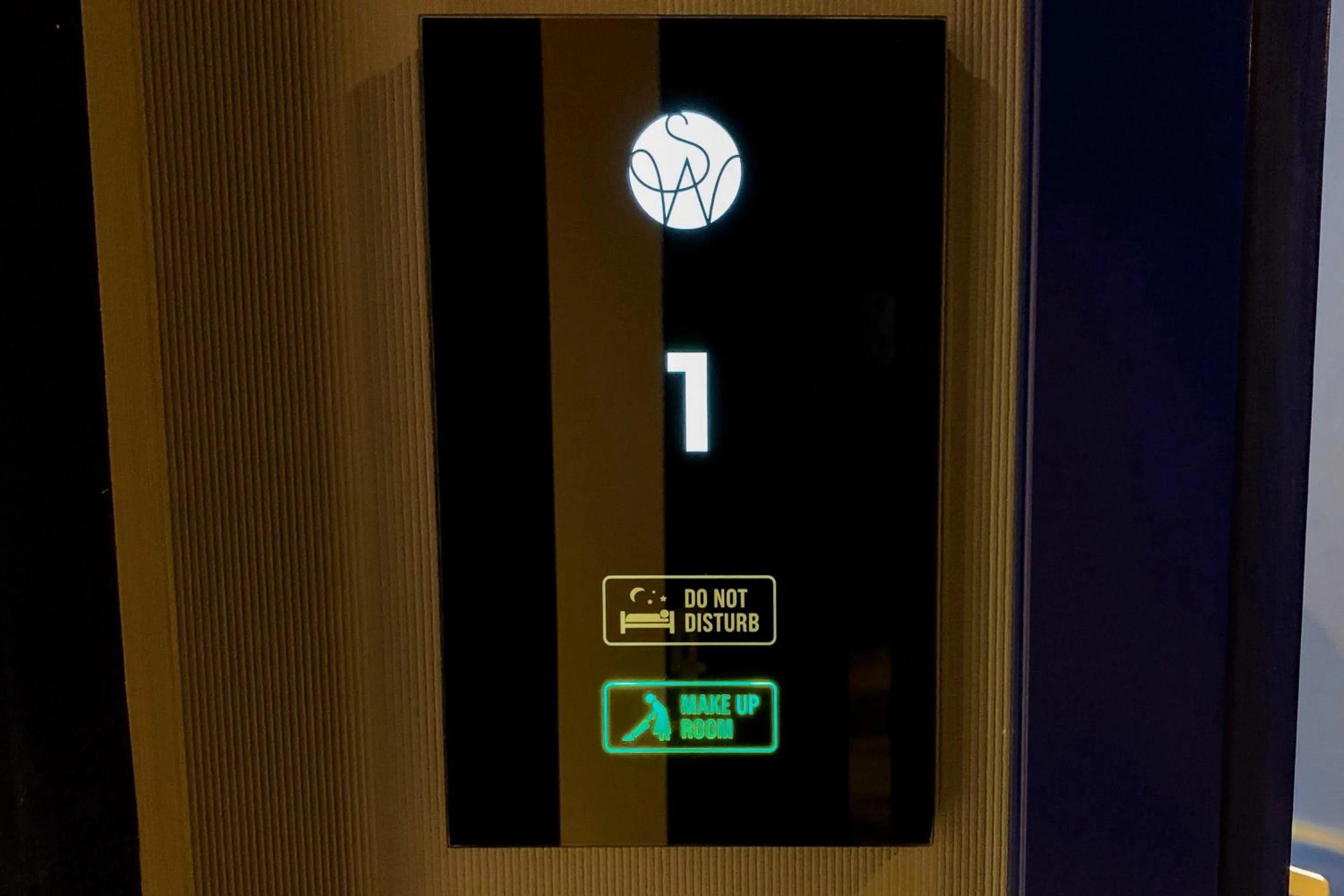 Logo/Certificate/Sign in SleepWell Boutique Apartments