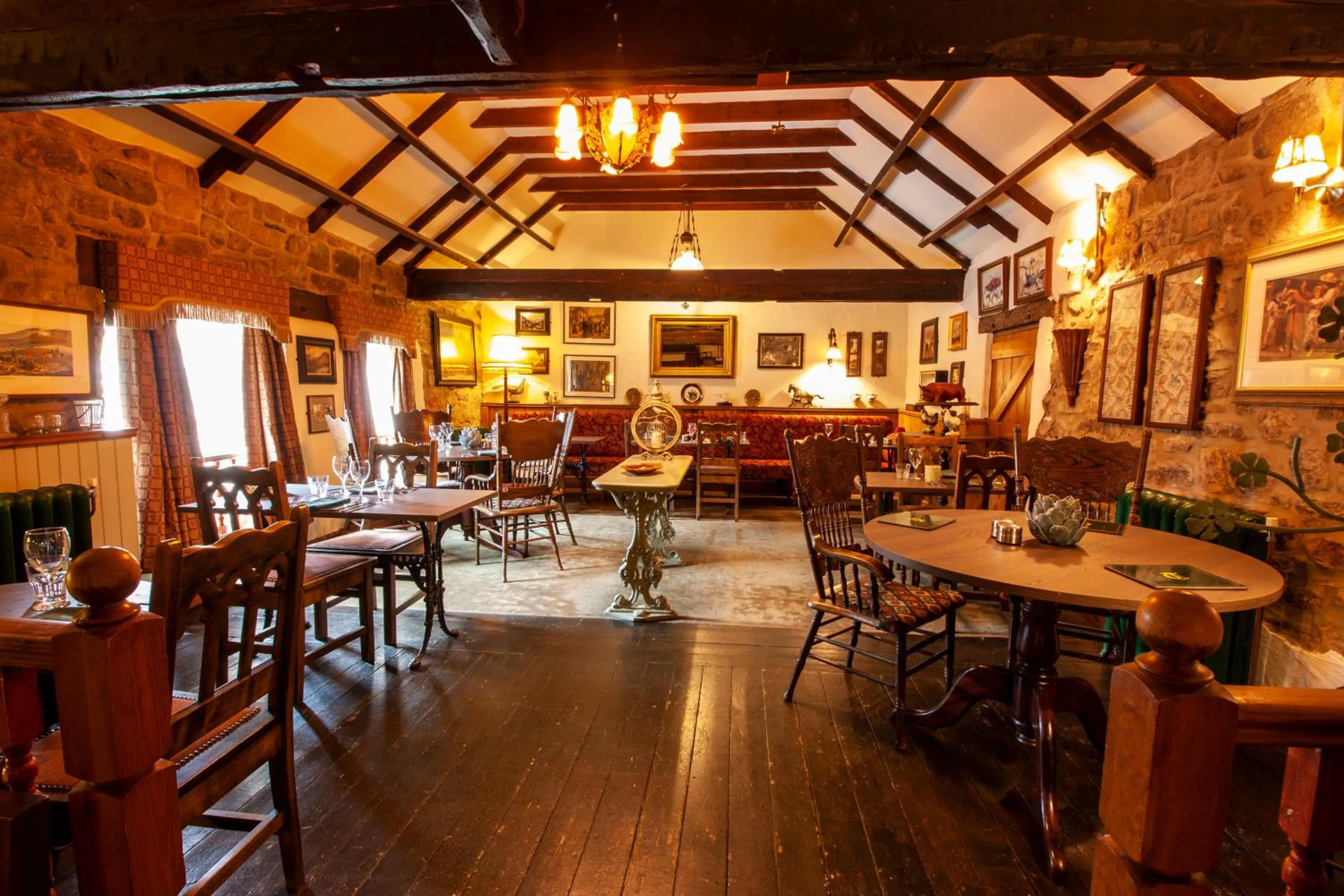 Dining area in The Tankerville Arms