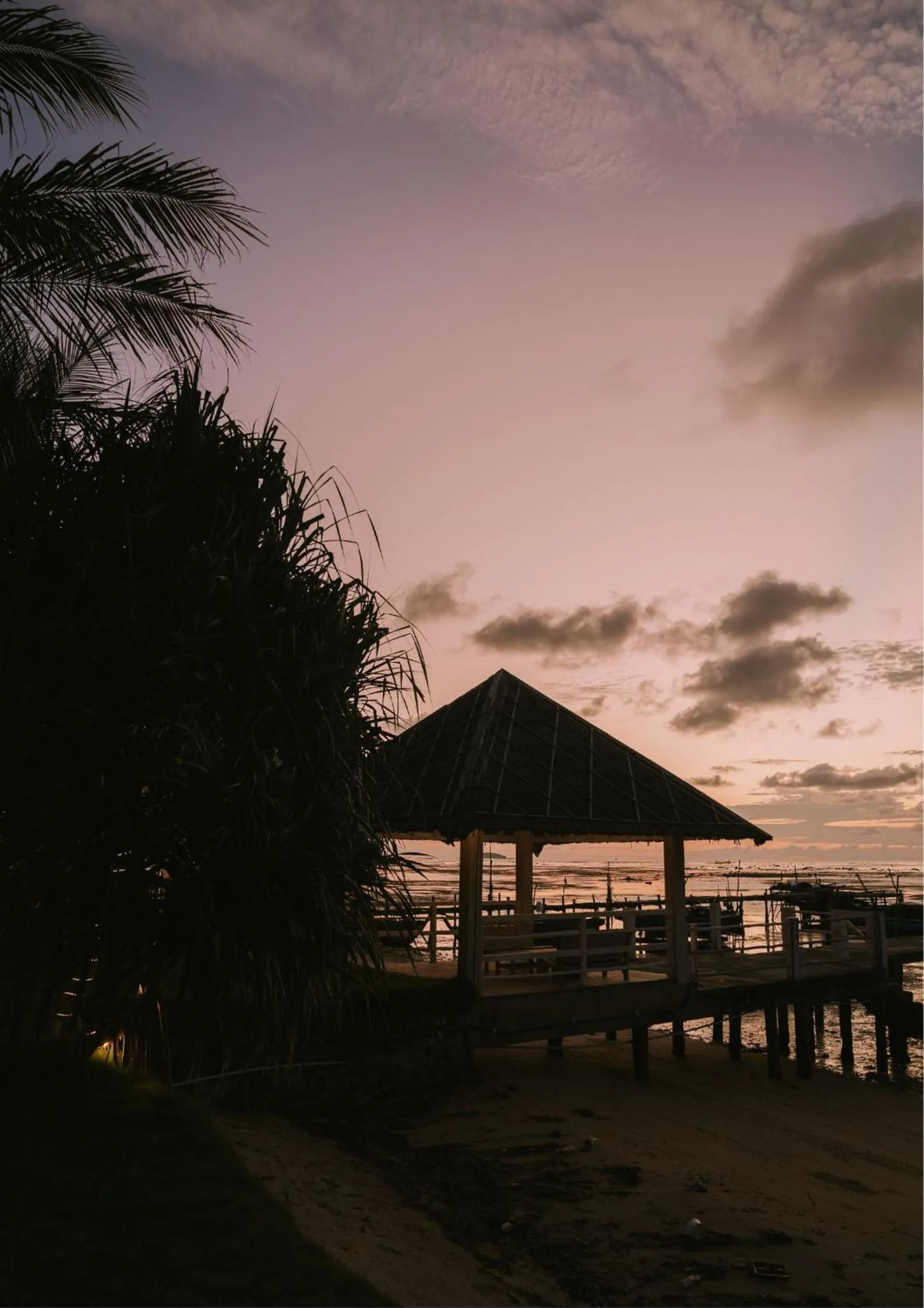 Sunset in The Kelong Trikora Resort