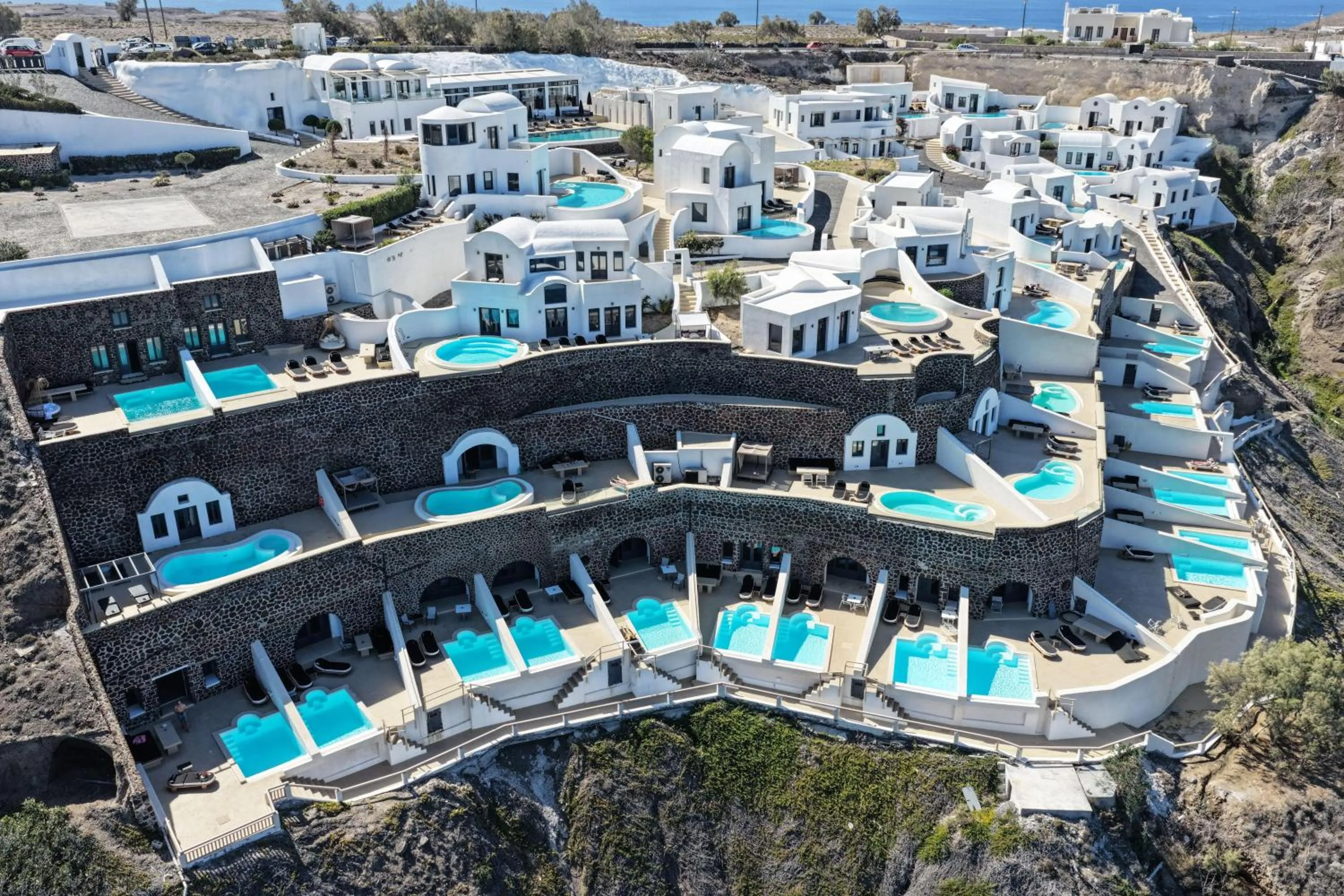 Property building in Grand Ambassador Santorini Hotel