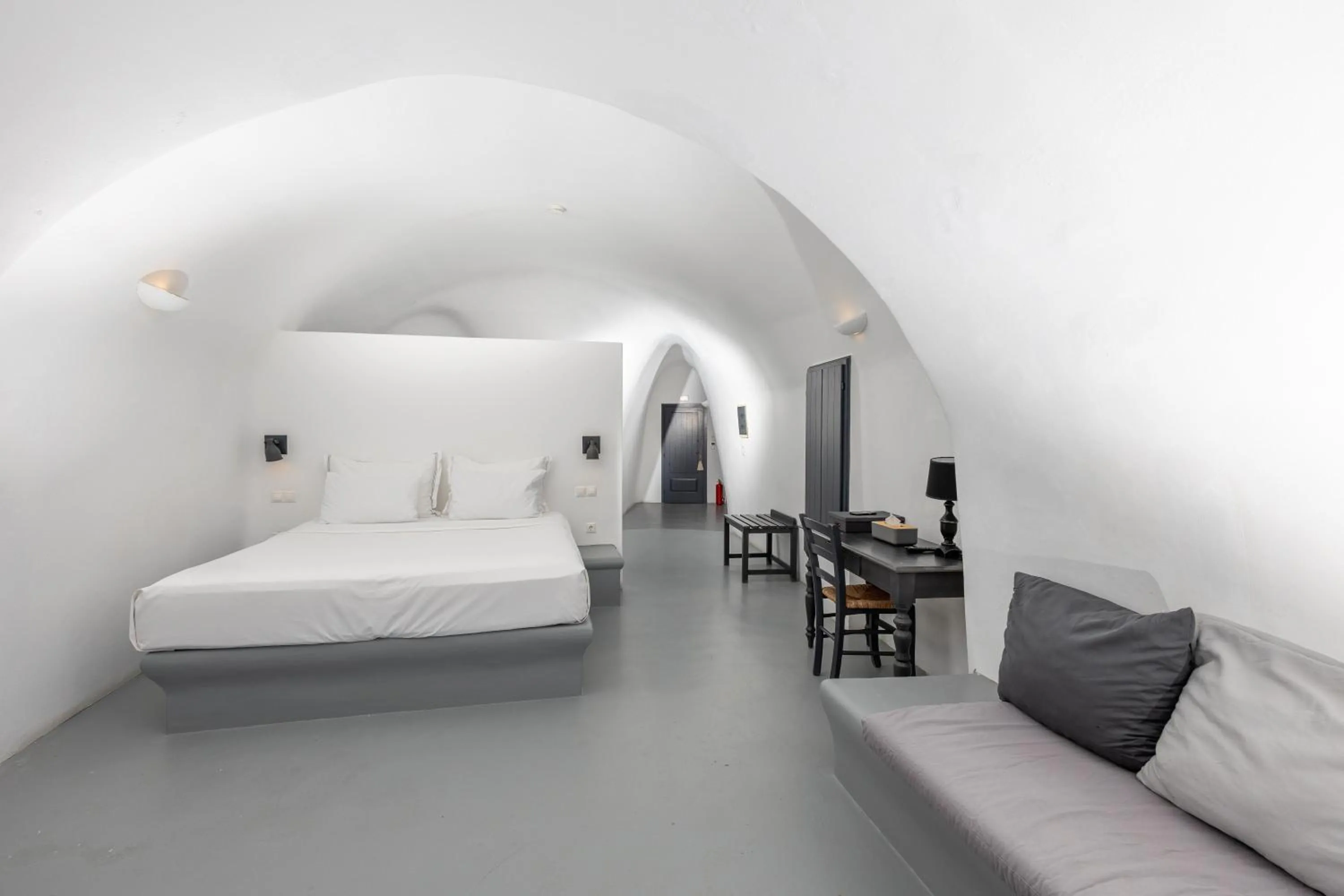 Photo of the whole room, Bed in Grand Ambassador Santorini Hotel