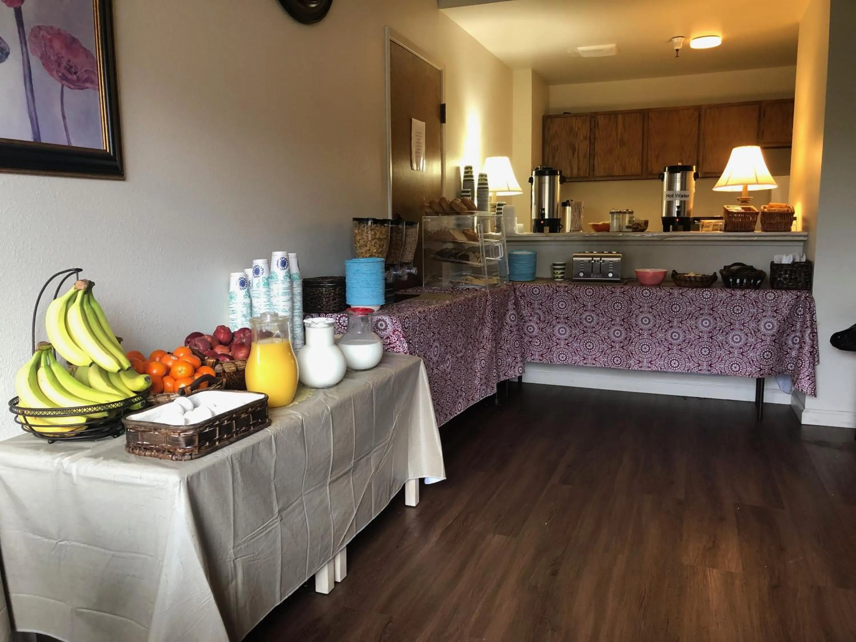 Continental breakfast in The Monarch Resort