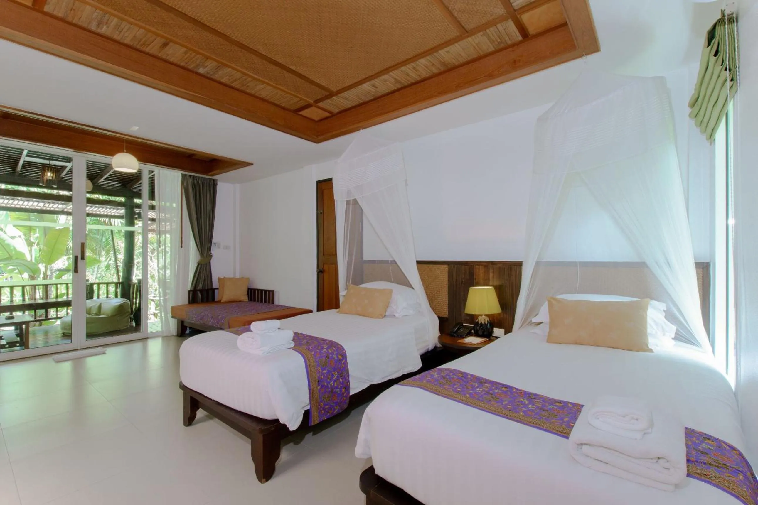 Bed in Ban Sainai Resort- Aonang's Green Resort