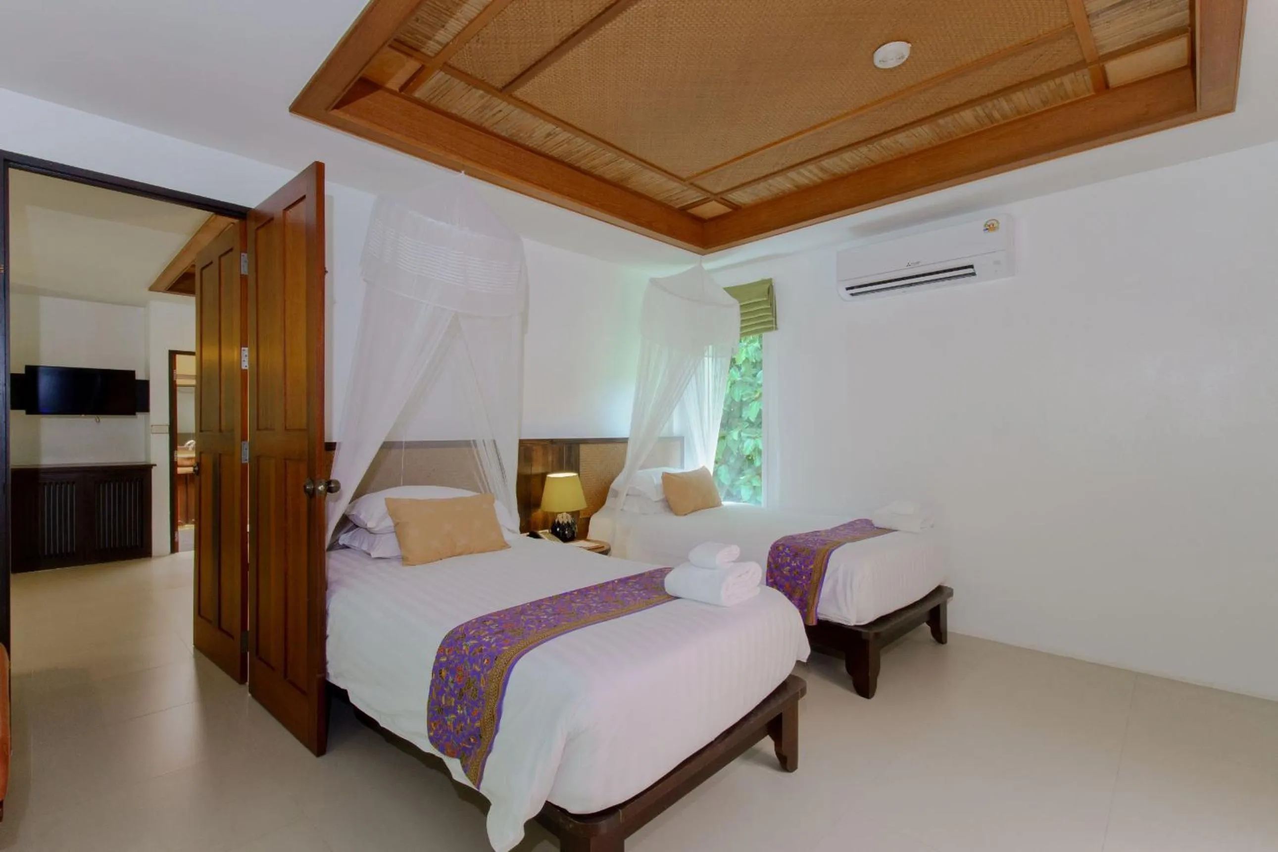 Bed in Ban Sainai Resort- Aonang's Green Resort