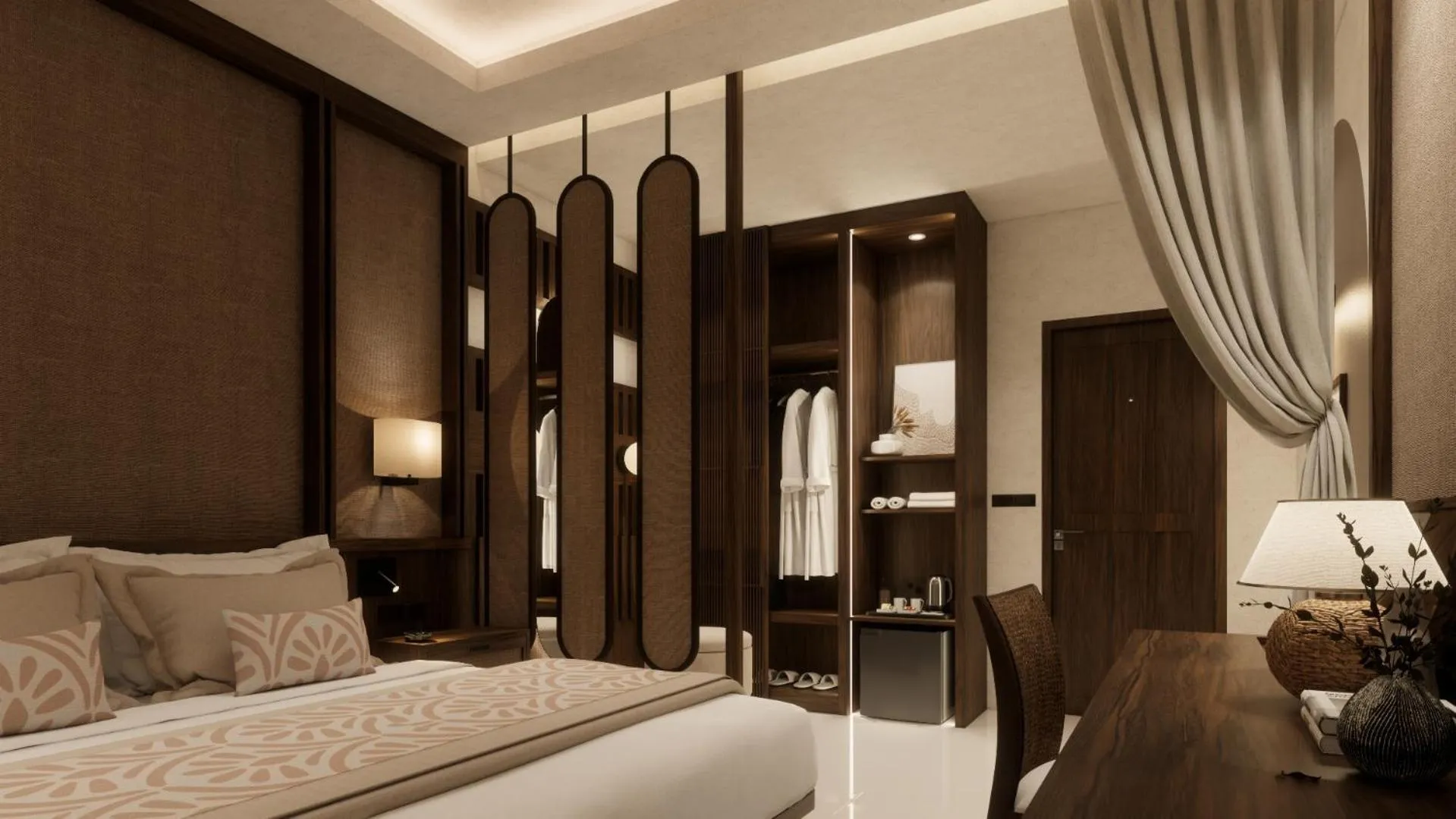 Bed in Ban Sainai Resort- Aonang's Green Resort