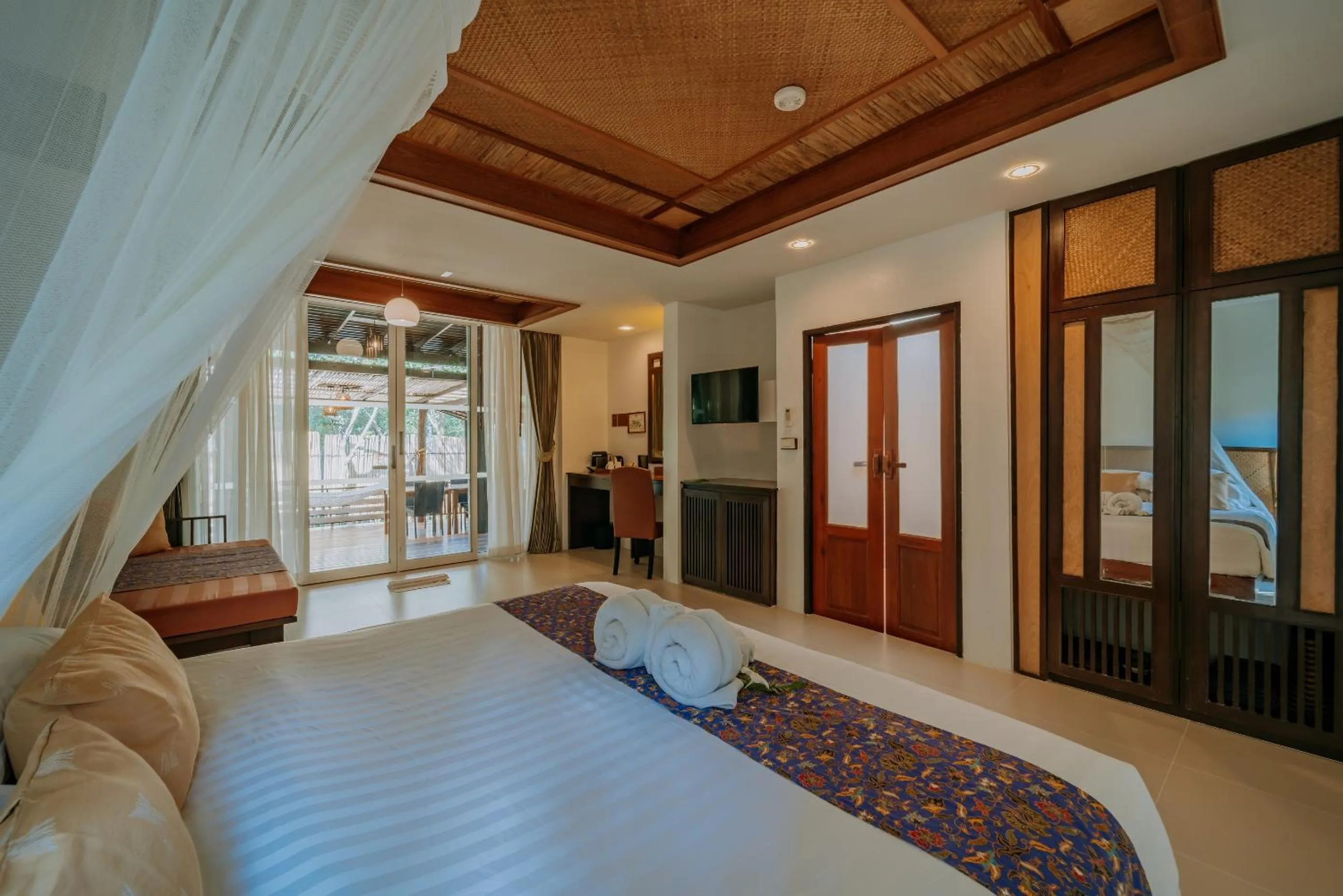 Bed in Ban Sainai Resort- Aonang's Green Resort