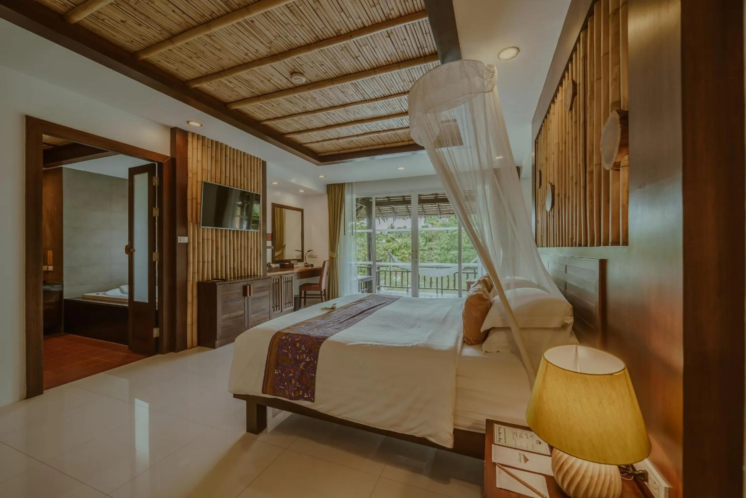 Bed in Ban Sainai Resort- Aonang's Green Resort