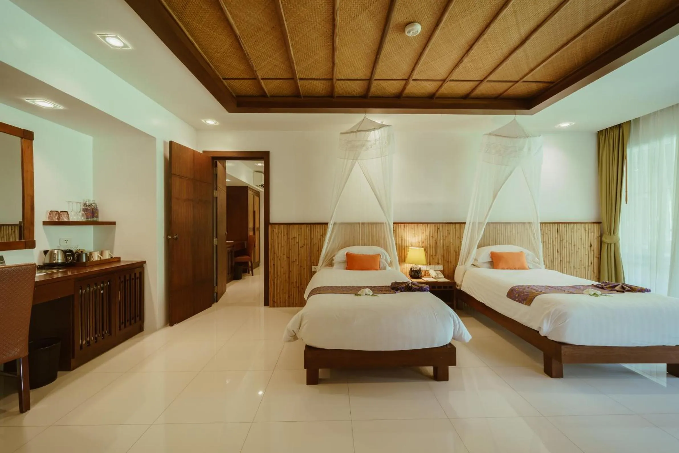 Bed in Ban Sainai Resort- Aonang's Green Resort