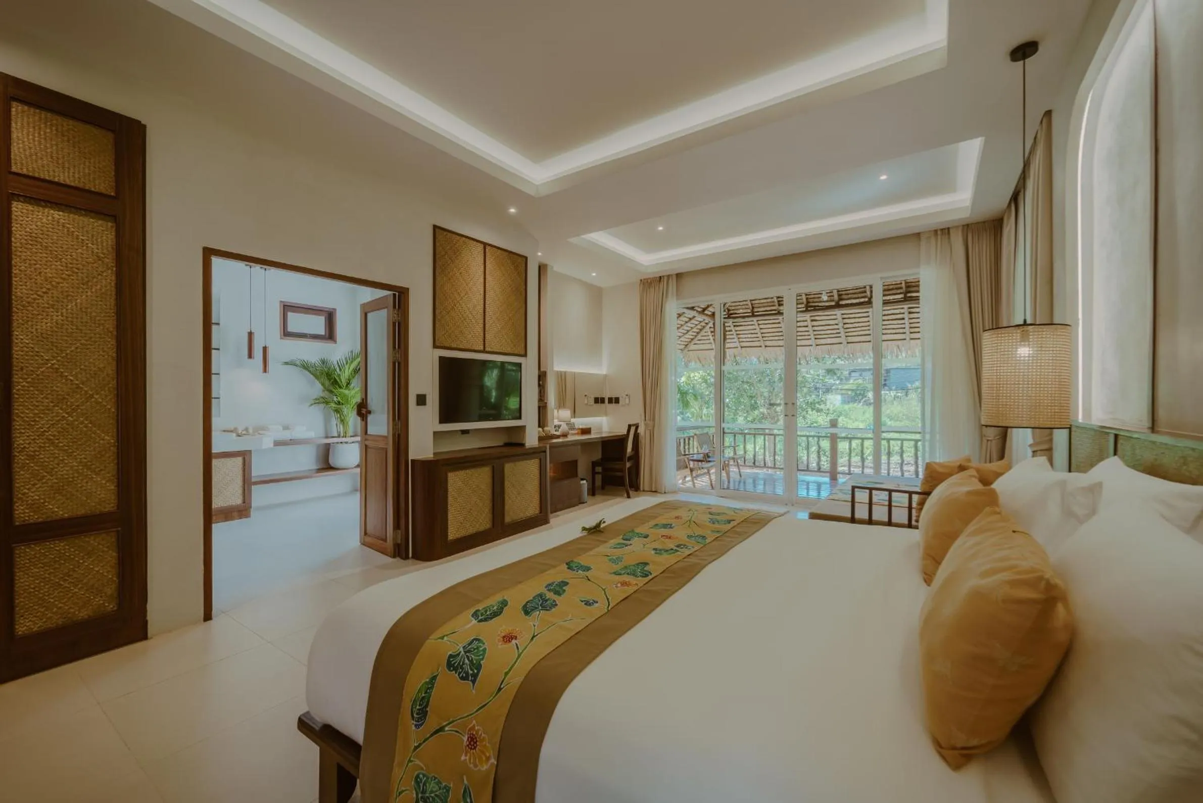 Bed in Ban Sainai Resort- Aonang's Green Resort