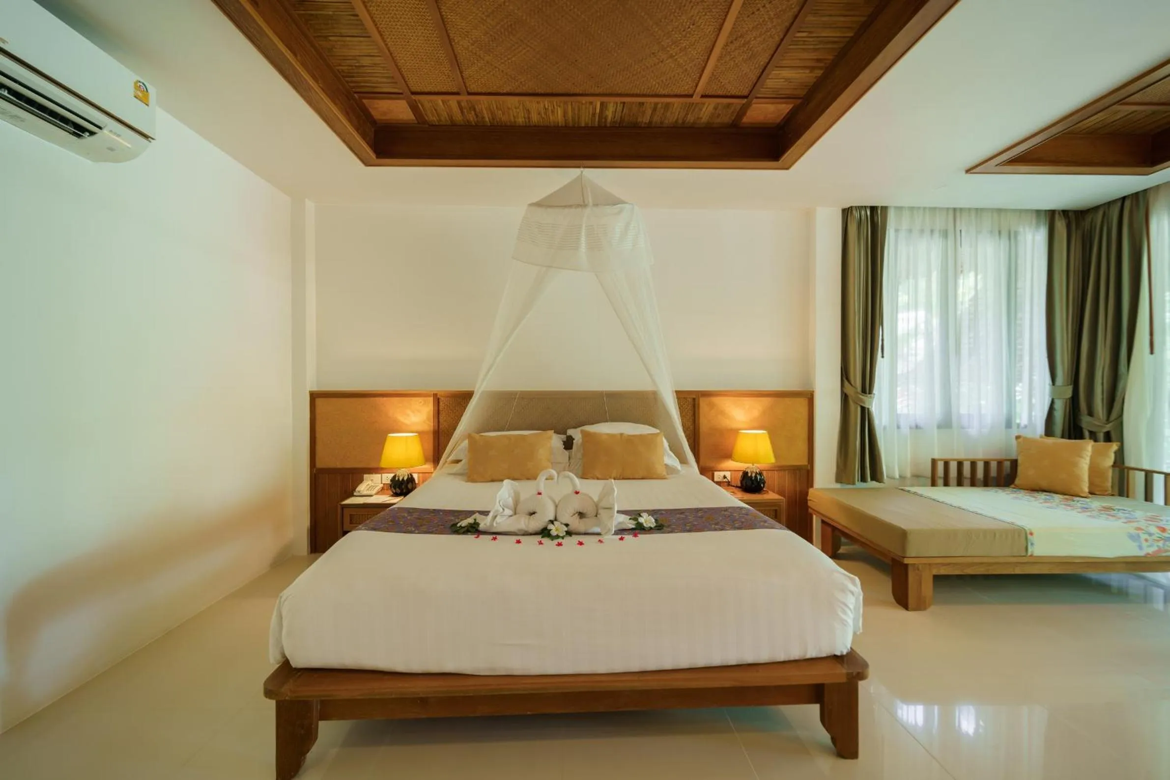 Bed in Ban Sainai Resort- Aonang's Green Resort