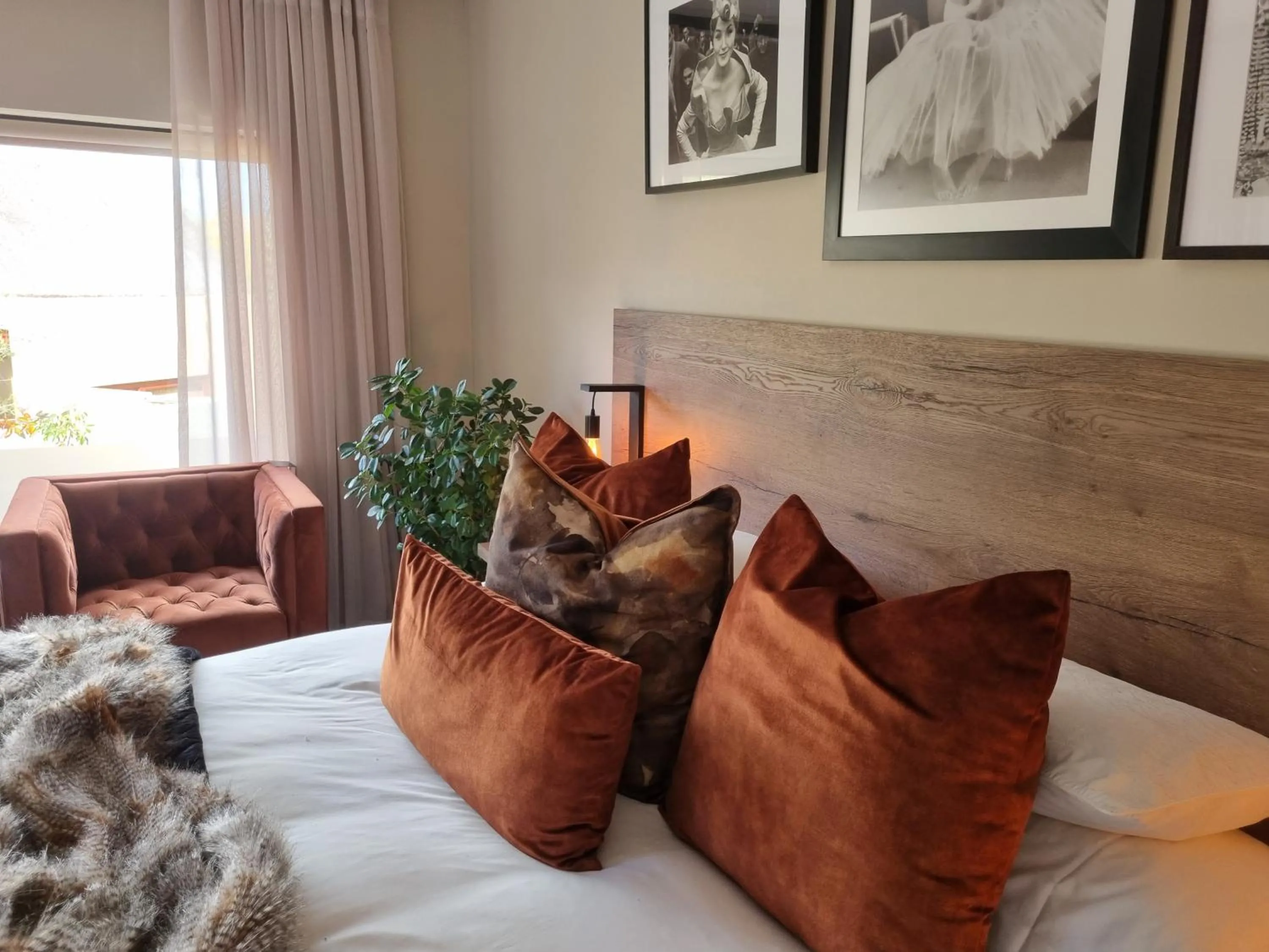 Seating area, Bed in Vrede Selfcatering