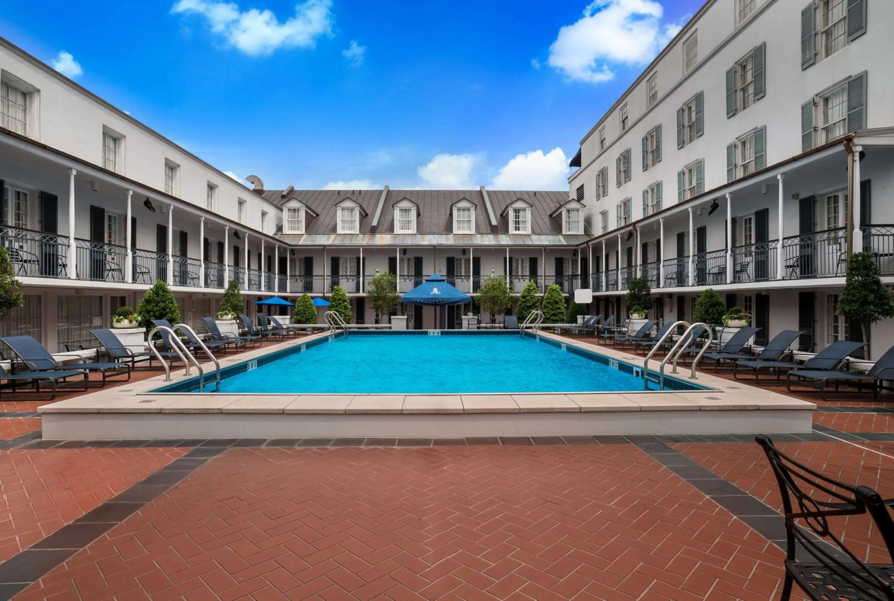 Pool view in The Royal Sonesta New Orleans