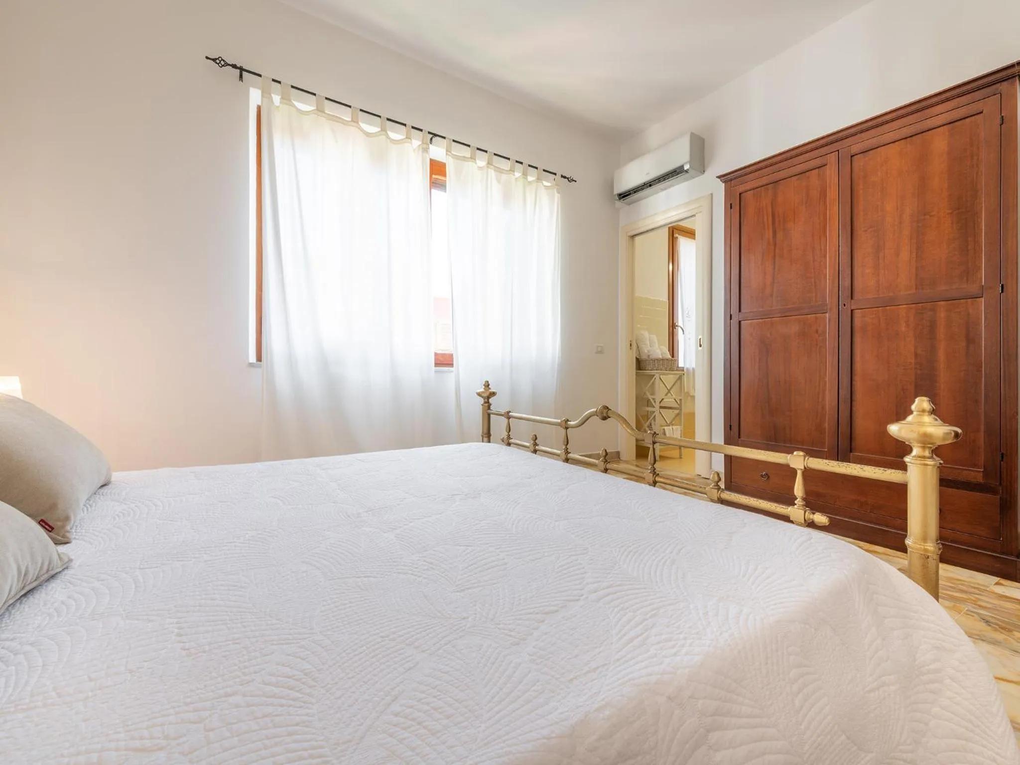 Bedroom, Bed in Villa Iole