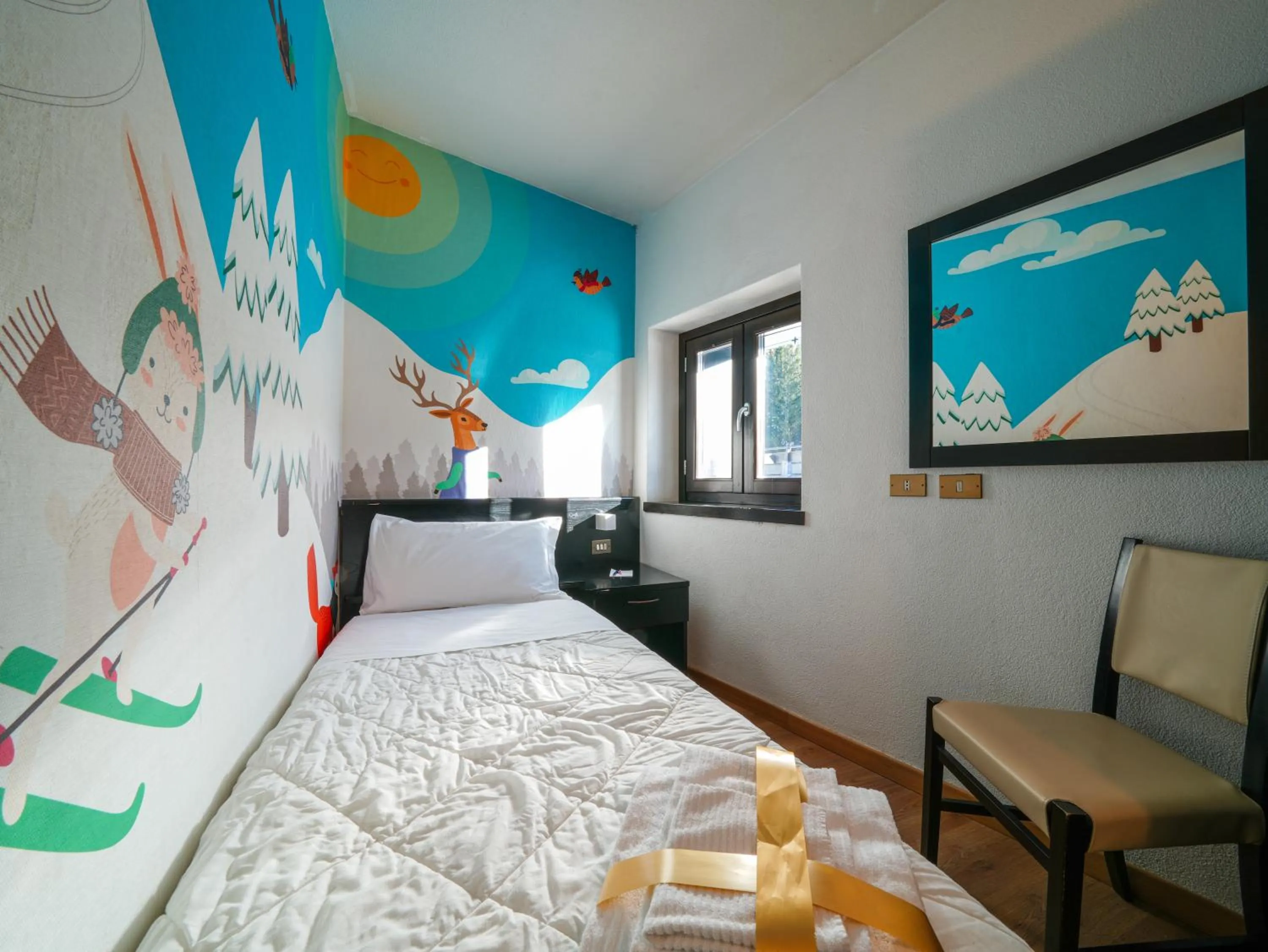 Bedroom, Bed in Hotel Arlecchino - Dada Hotels