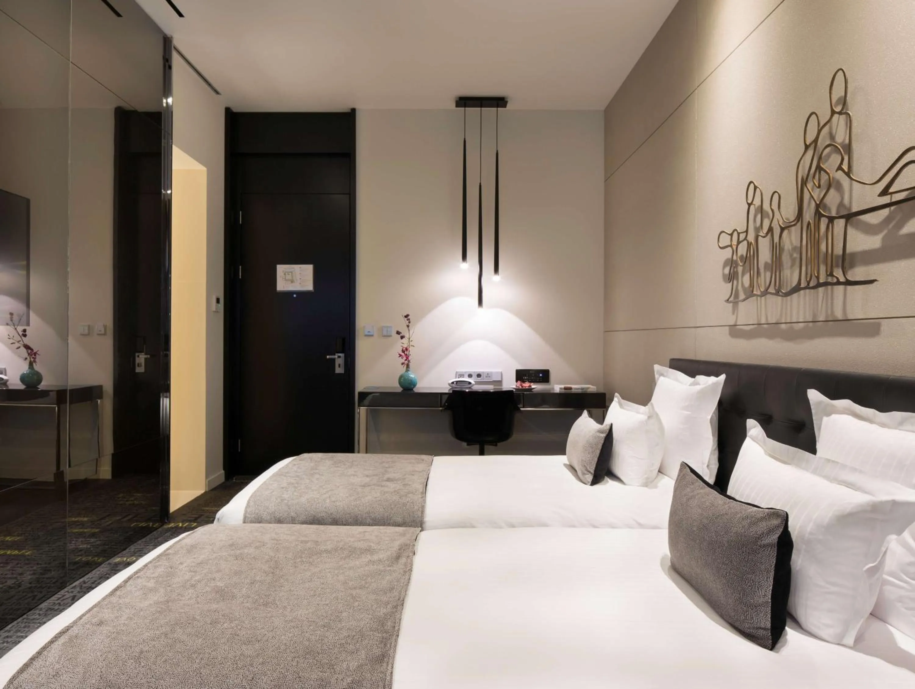 Bedroom, Bed in art'otel amsterdam, Powered by Radisson Hotels