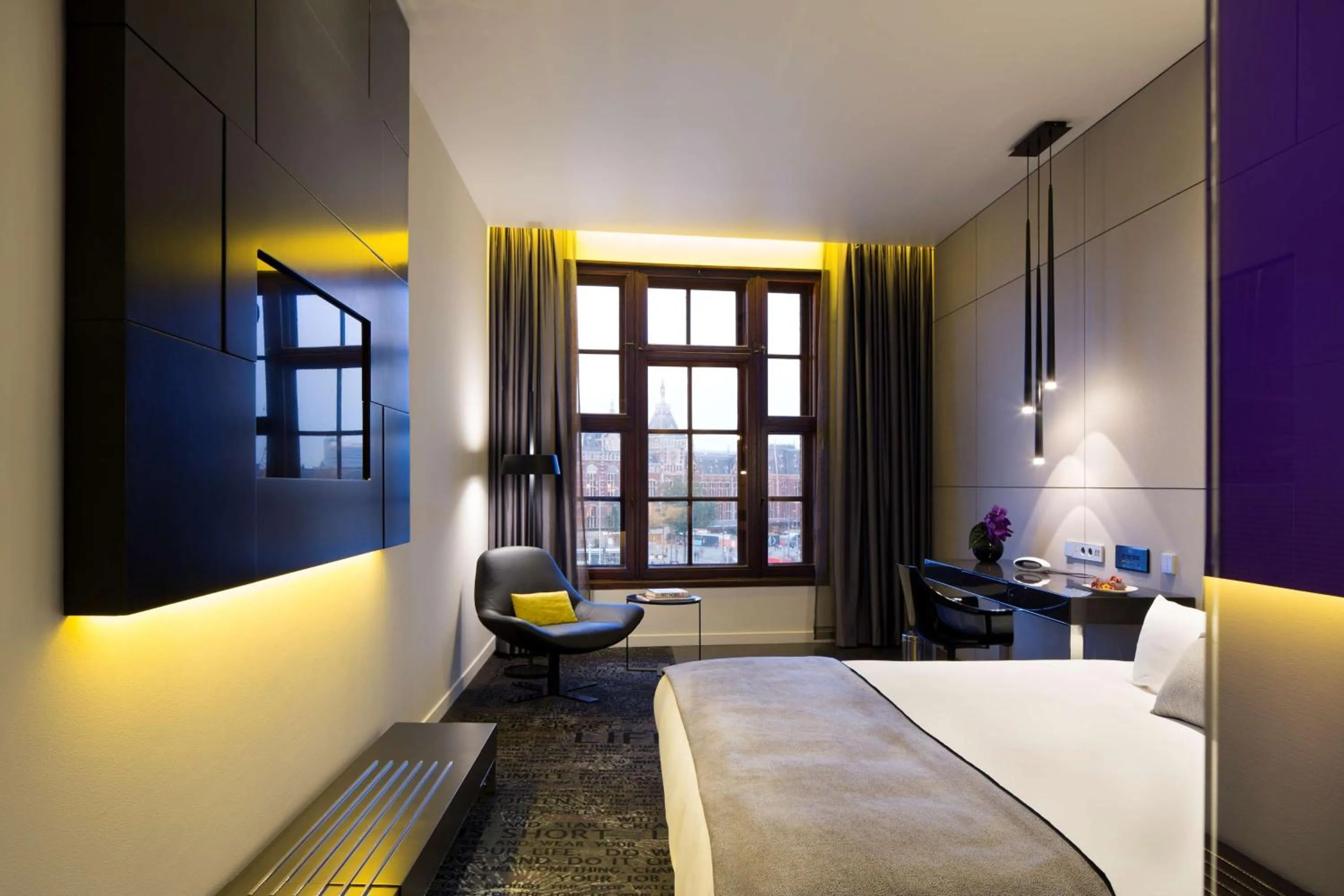 Photo of the whole room, Bed in art'otel amsterdam, Powered by Radisson Hotels
