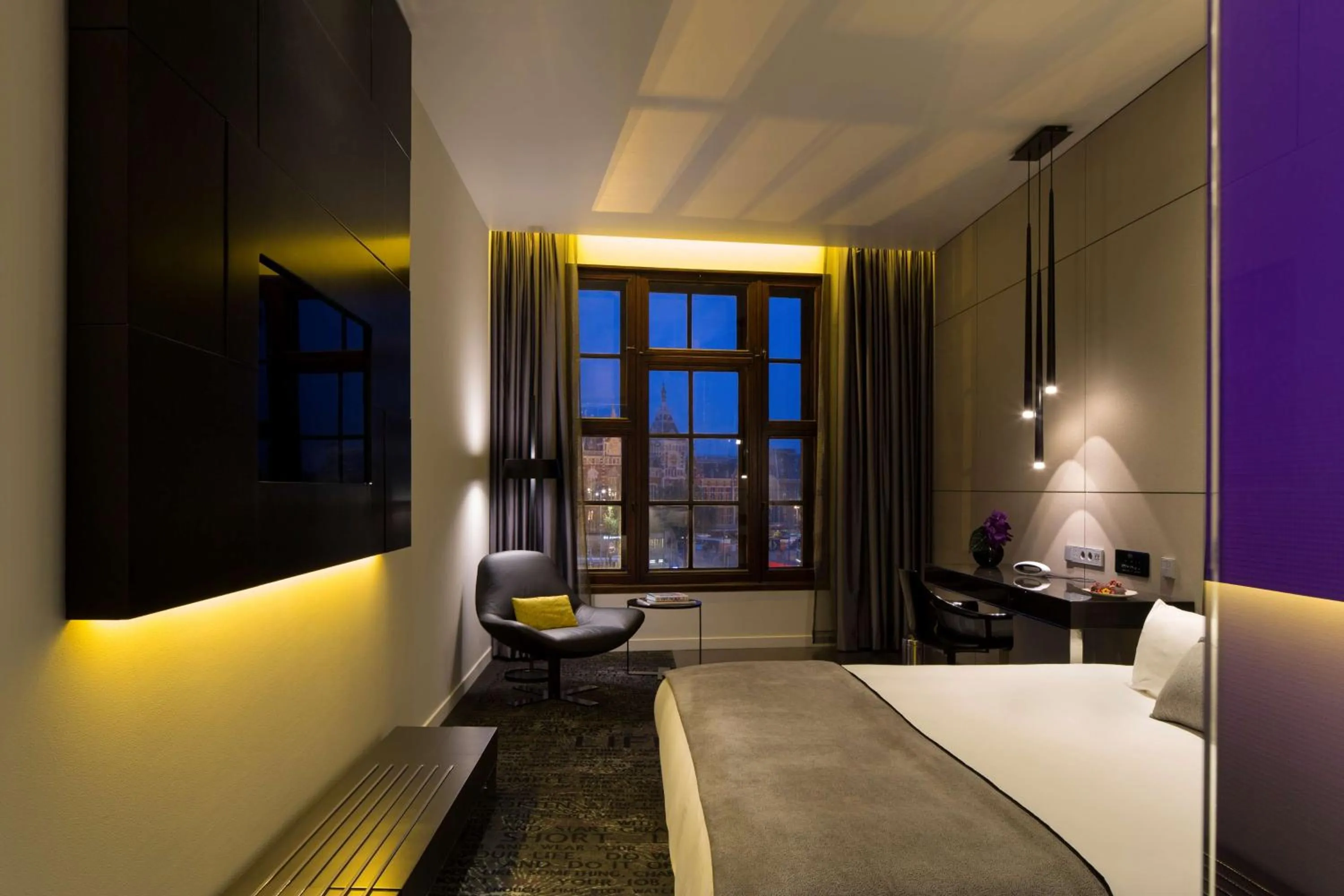 Photo of the whole room, Bed in art'otel amsterdam, Powered by Radisson Hotels