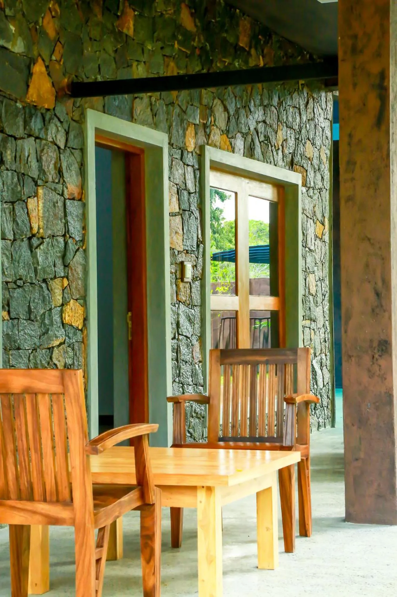 Seating area in Doola River Edge