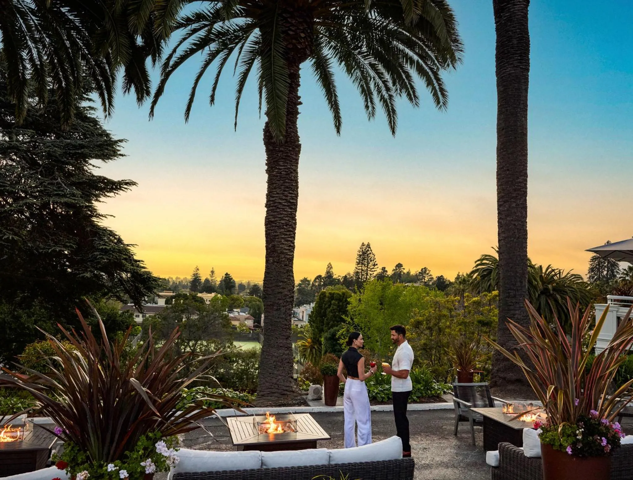 fireplace in Claremont Resort & Club
