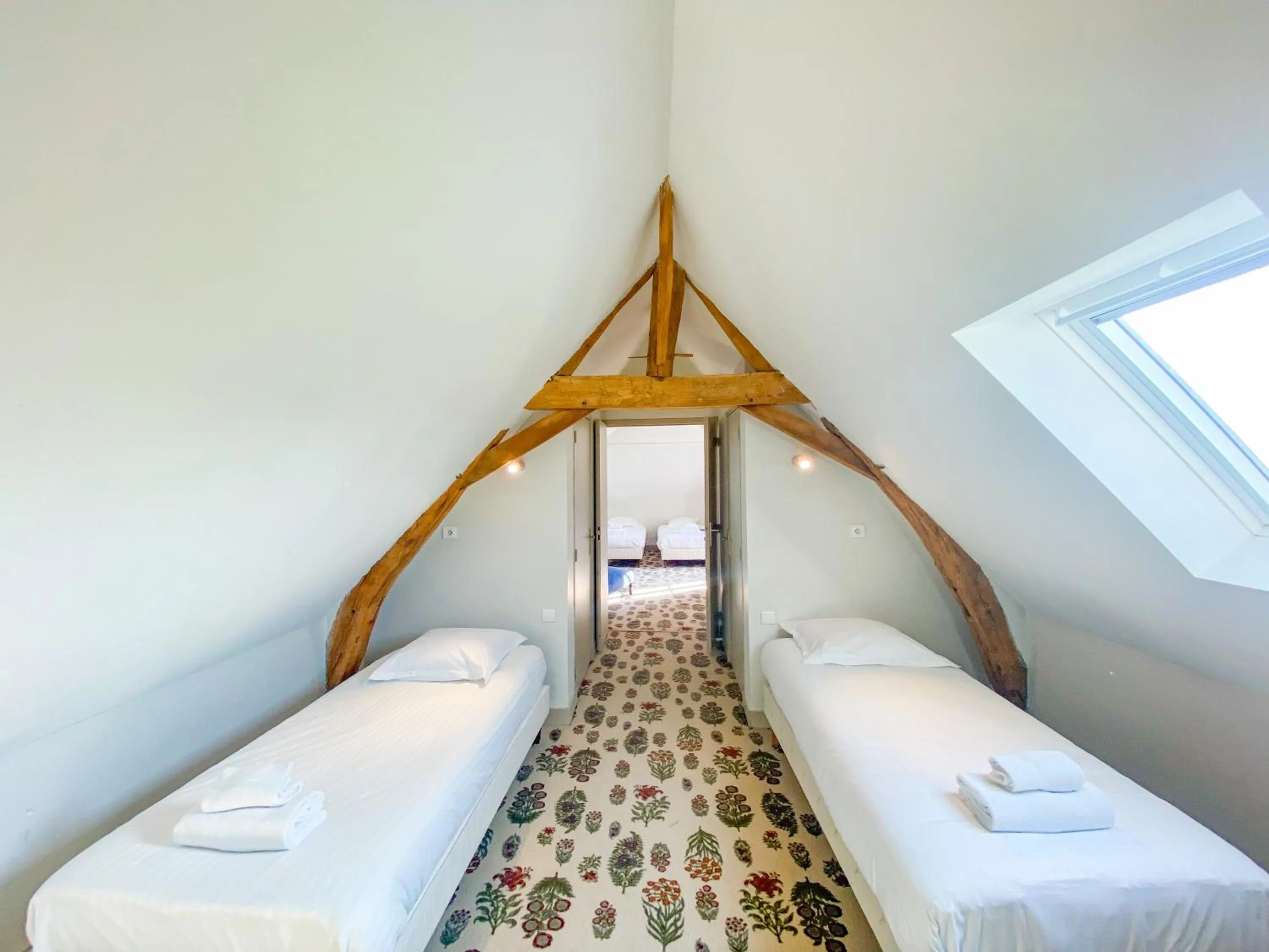 Bed in Hotel Haras De La Potardiere