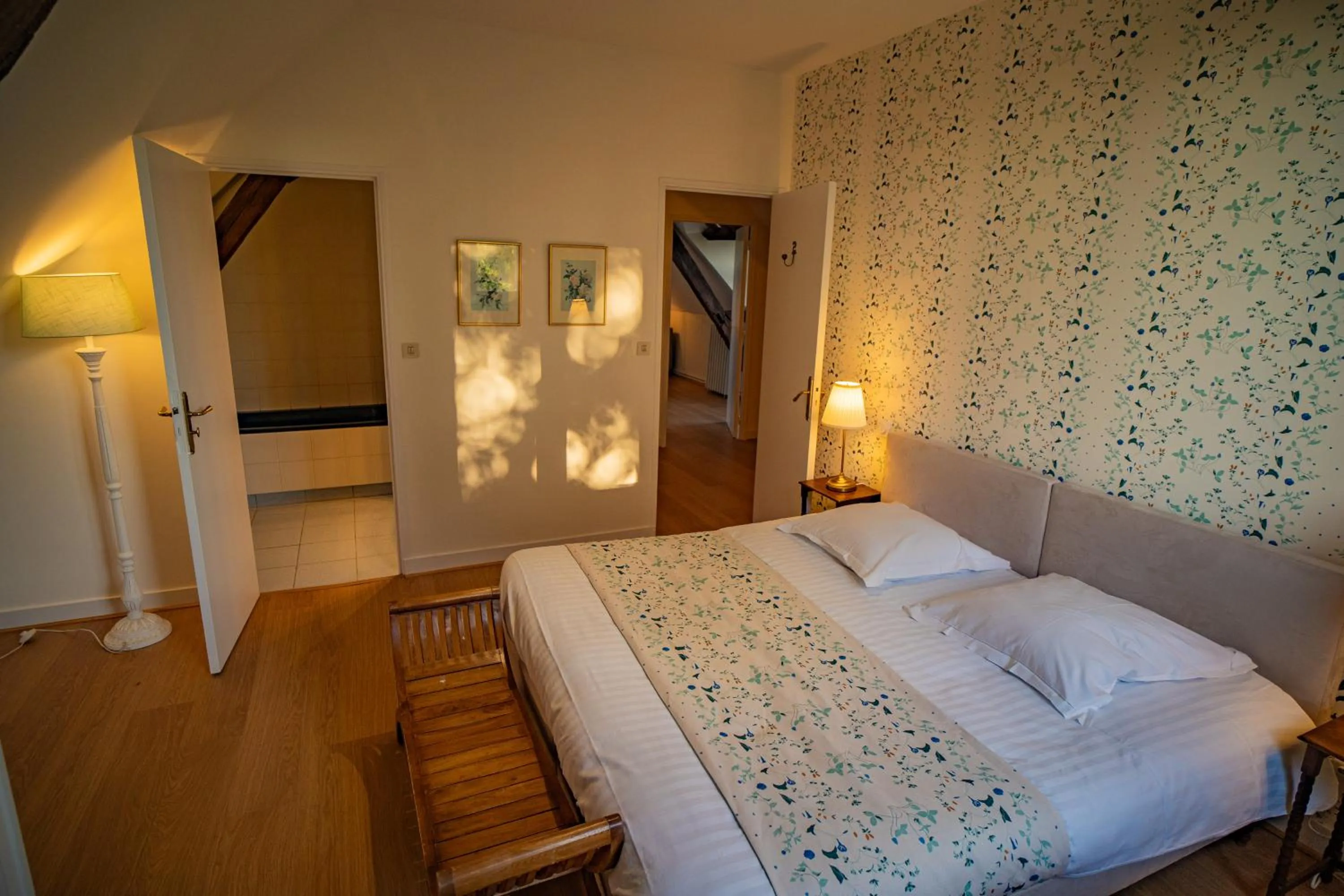 Bed in Hotel Haras De La Potardiere